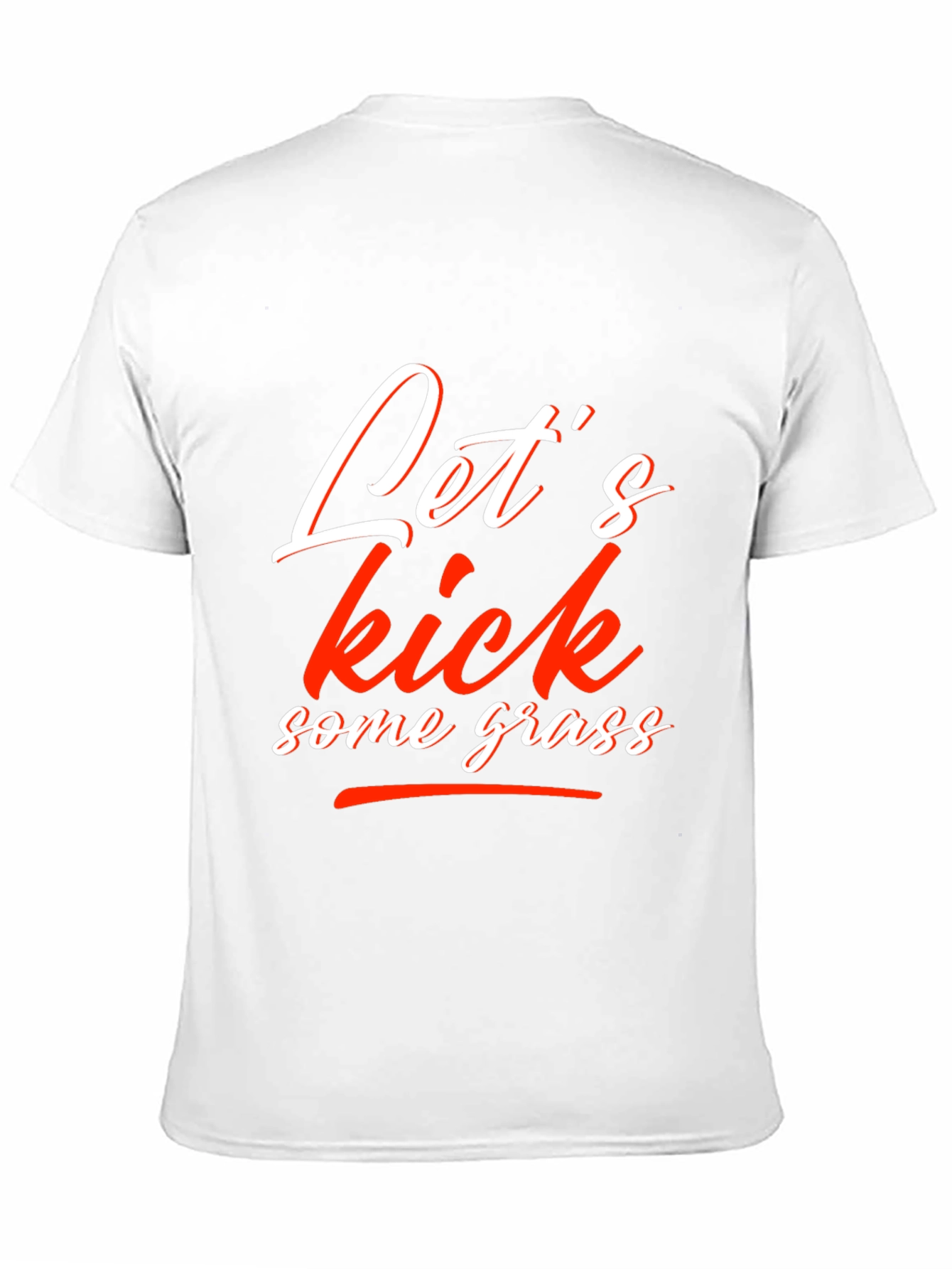 Lets Kick Some Grass Graphic Tee - Black