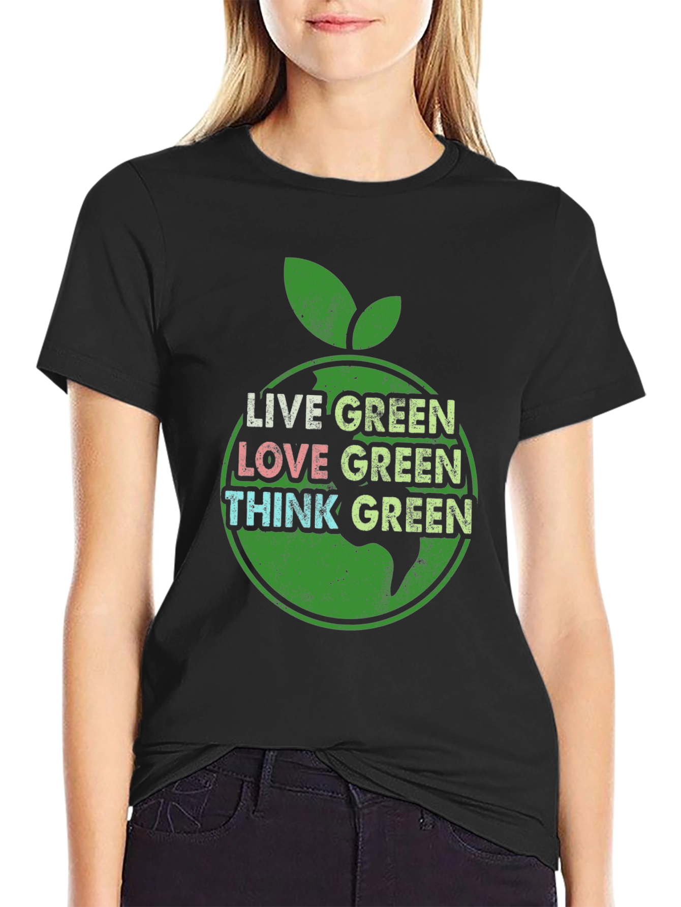 Live Green Graphic Tee - Eco-Friendly Shirt