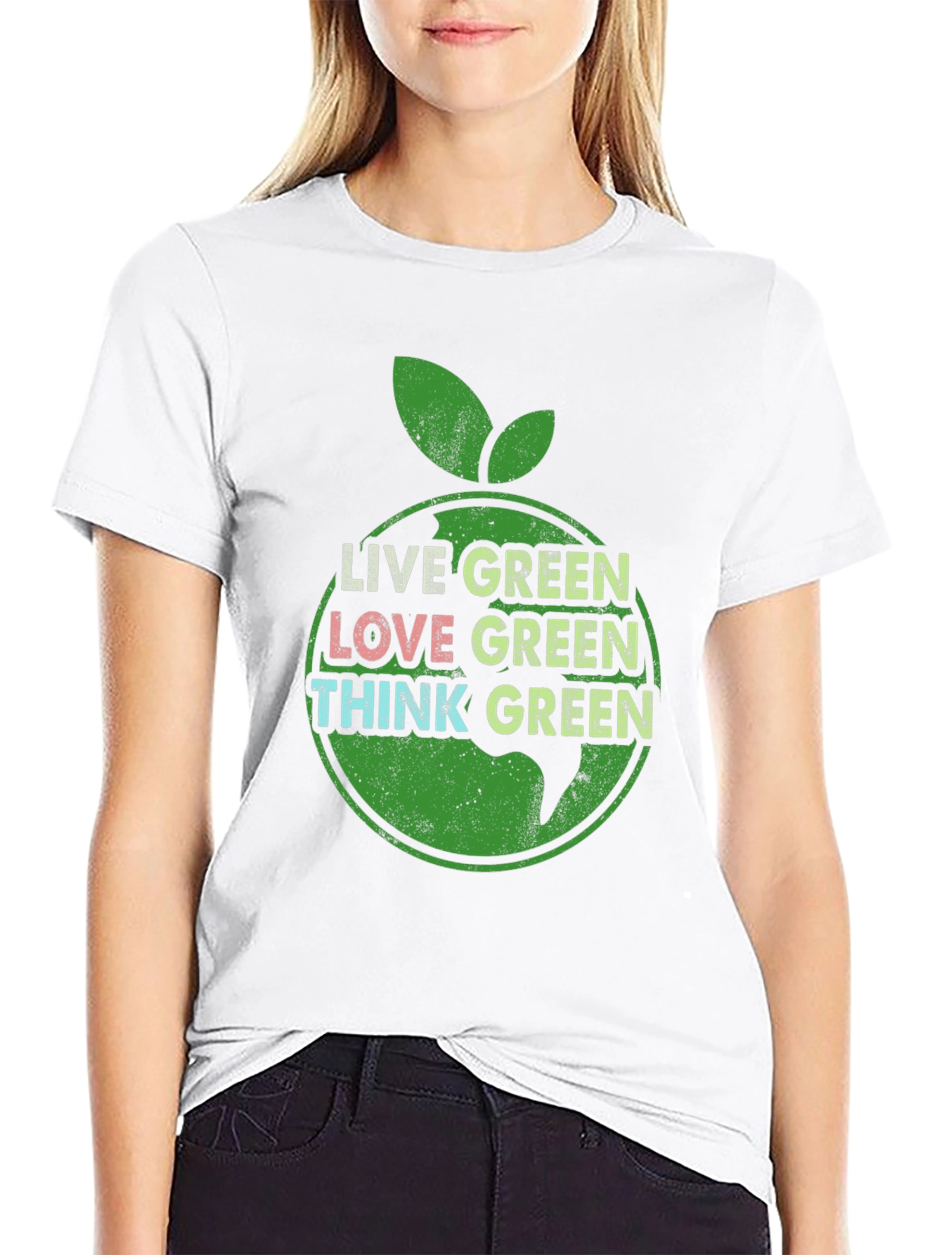 Live Green Graphic Tee - Eco-Friendly Shirt