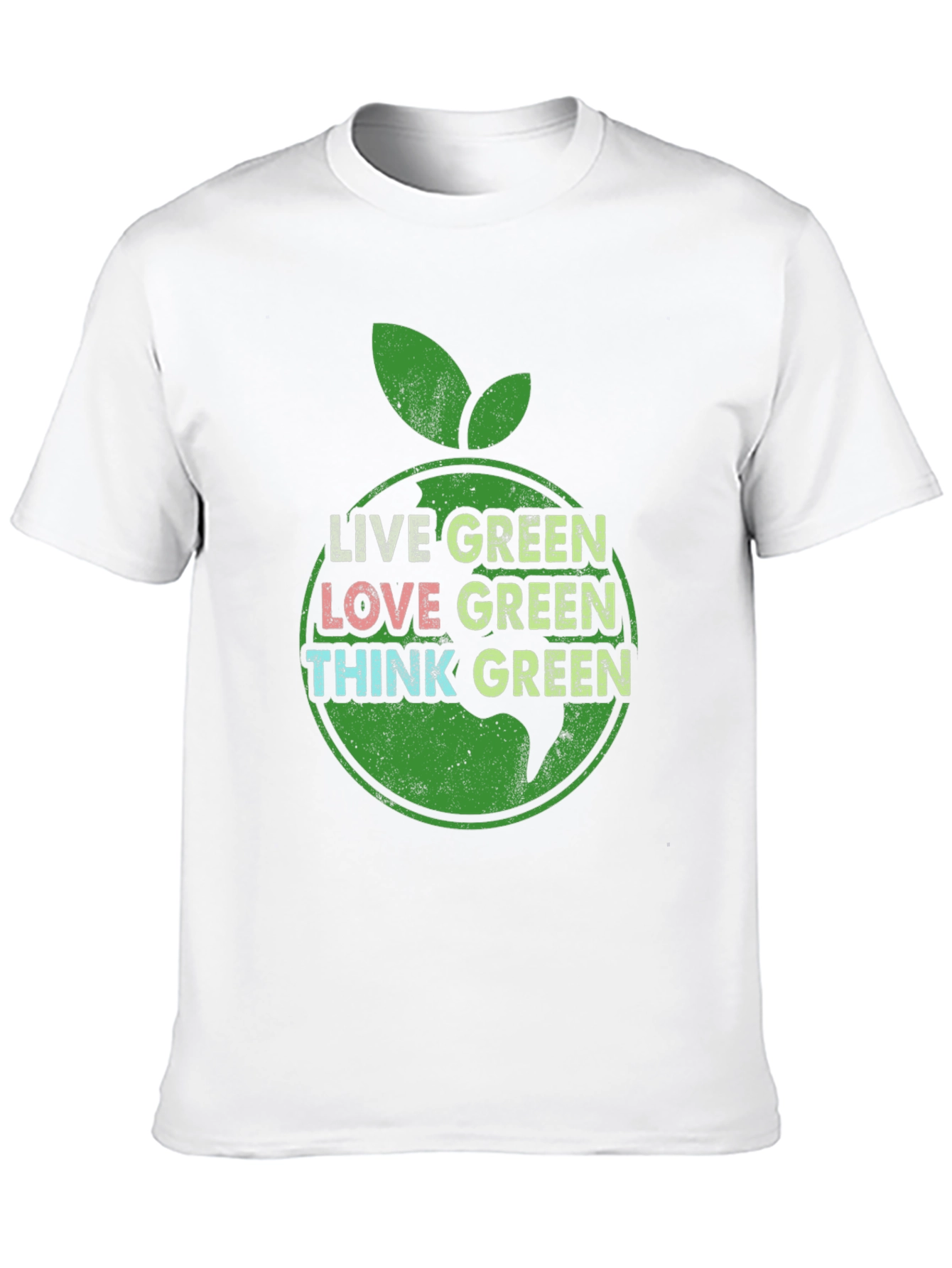 Live Green Graphic Tee - Eco-Friendly Shirt