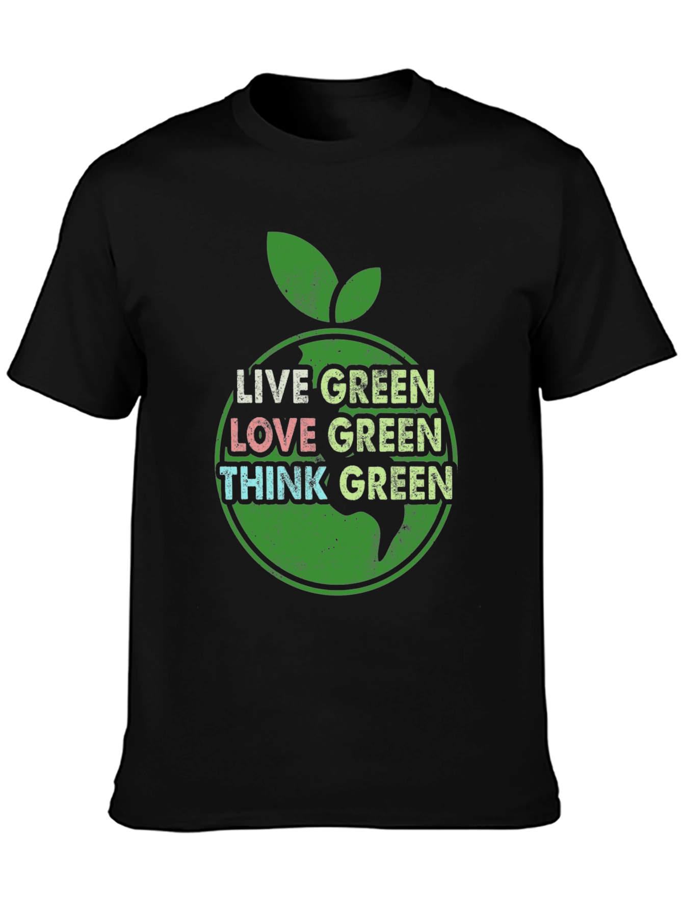 Live Green Graphic Tee - Eco-Friendly Shirt