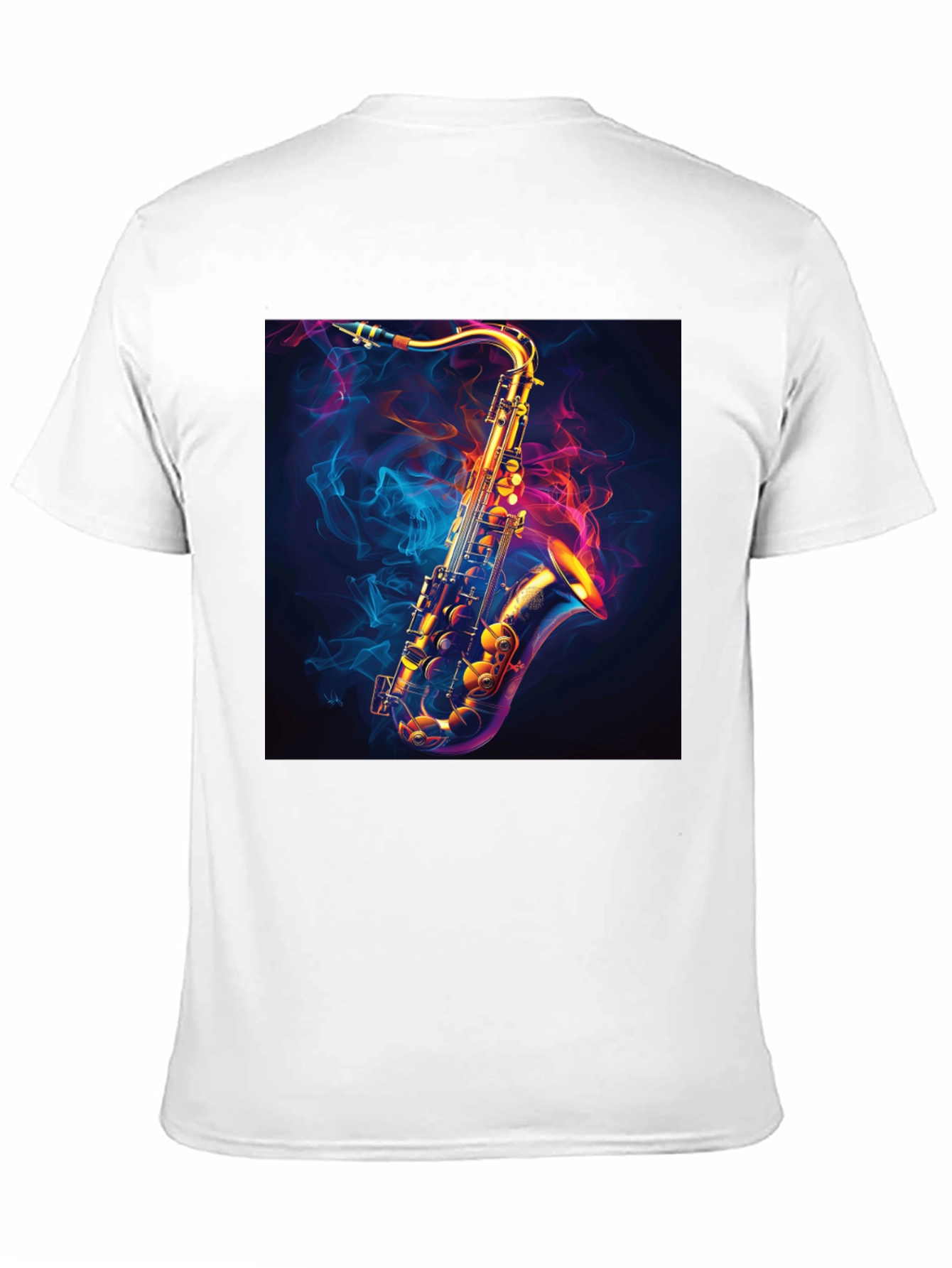Saxophone Graphic Black T-Shirt - Cool Musical Tee
