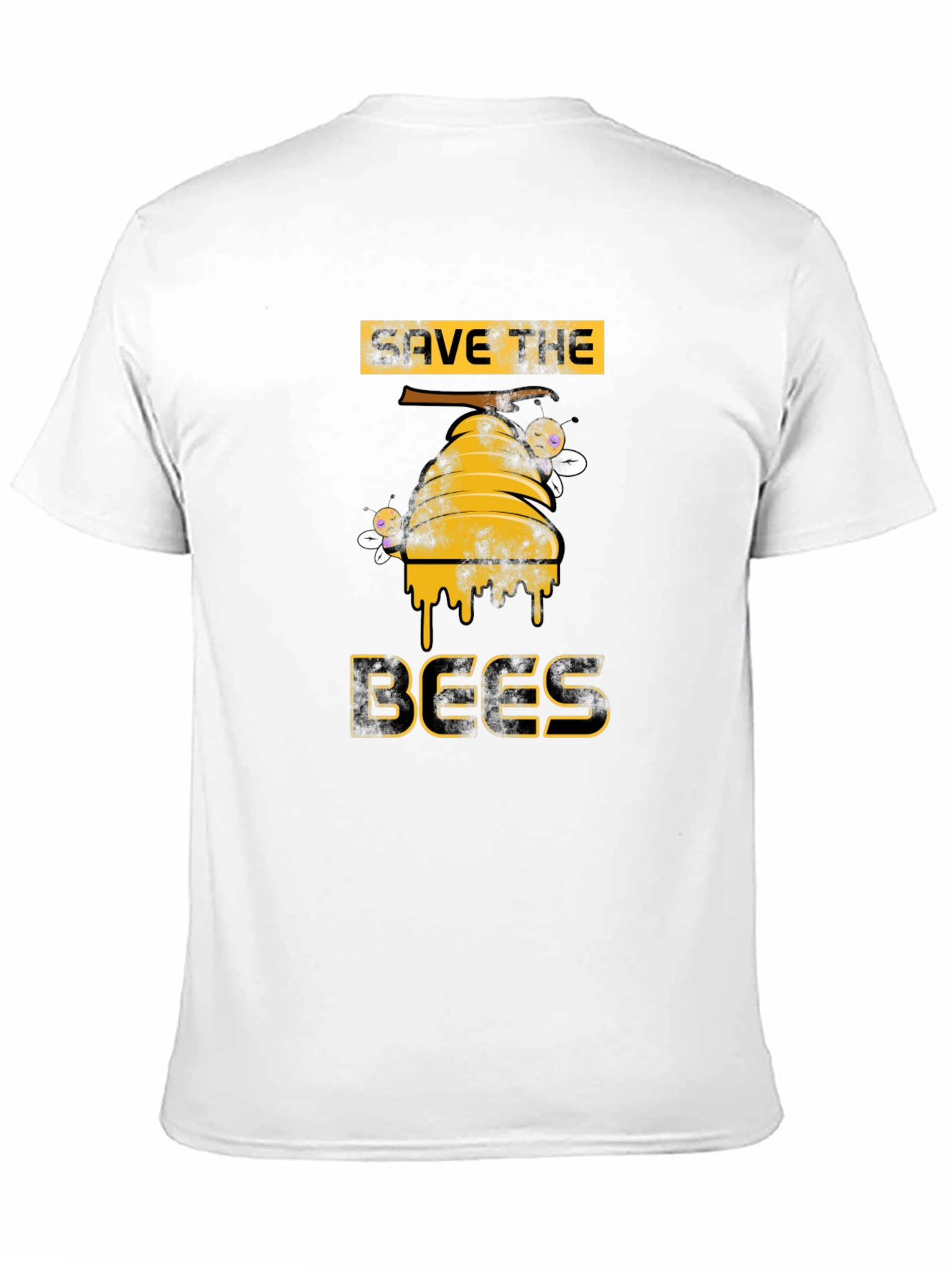 Save the Bees Graphic T-Shirt - Black