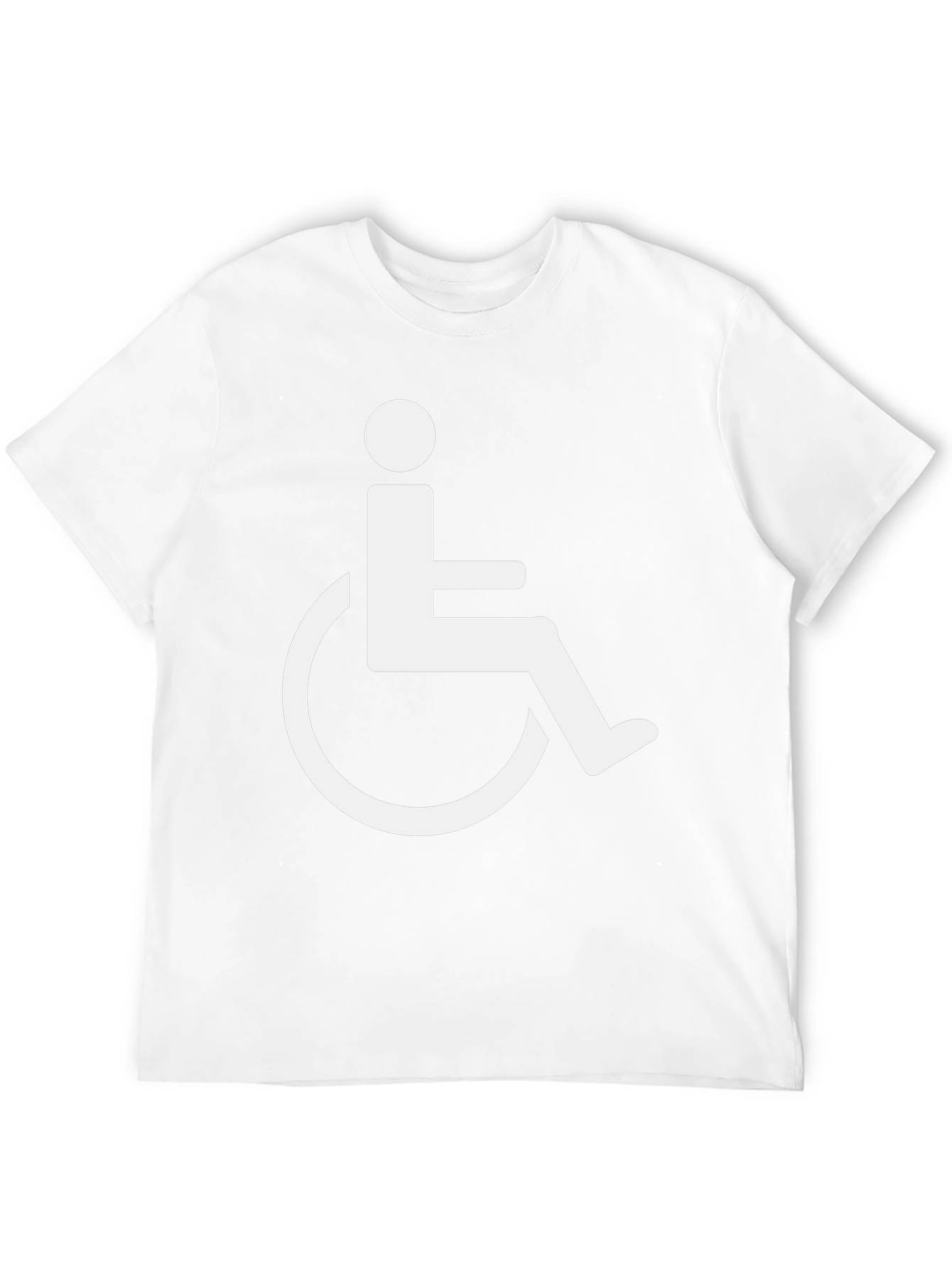 Wheelchair Symbol Black T-Shirt