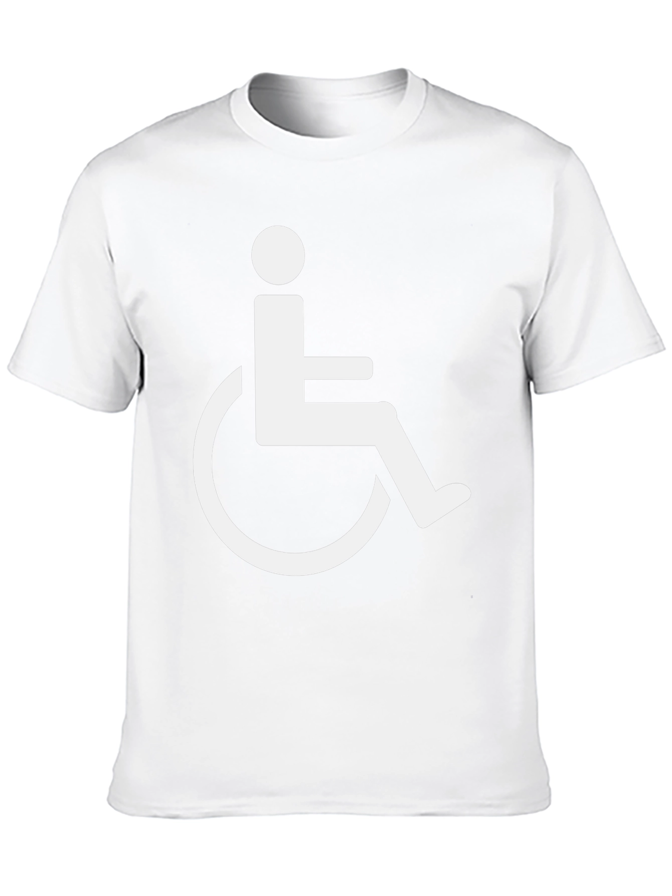 Wheelchair Symbol Black T-Shirt