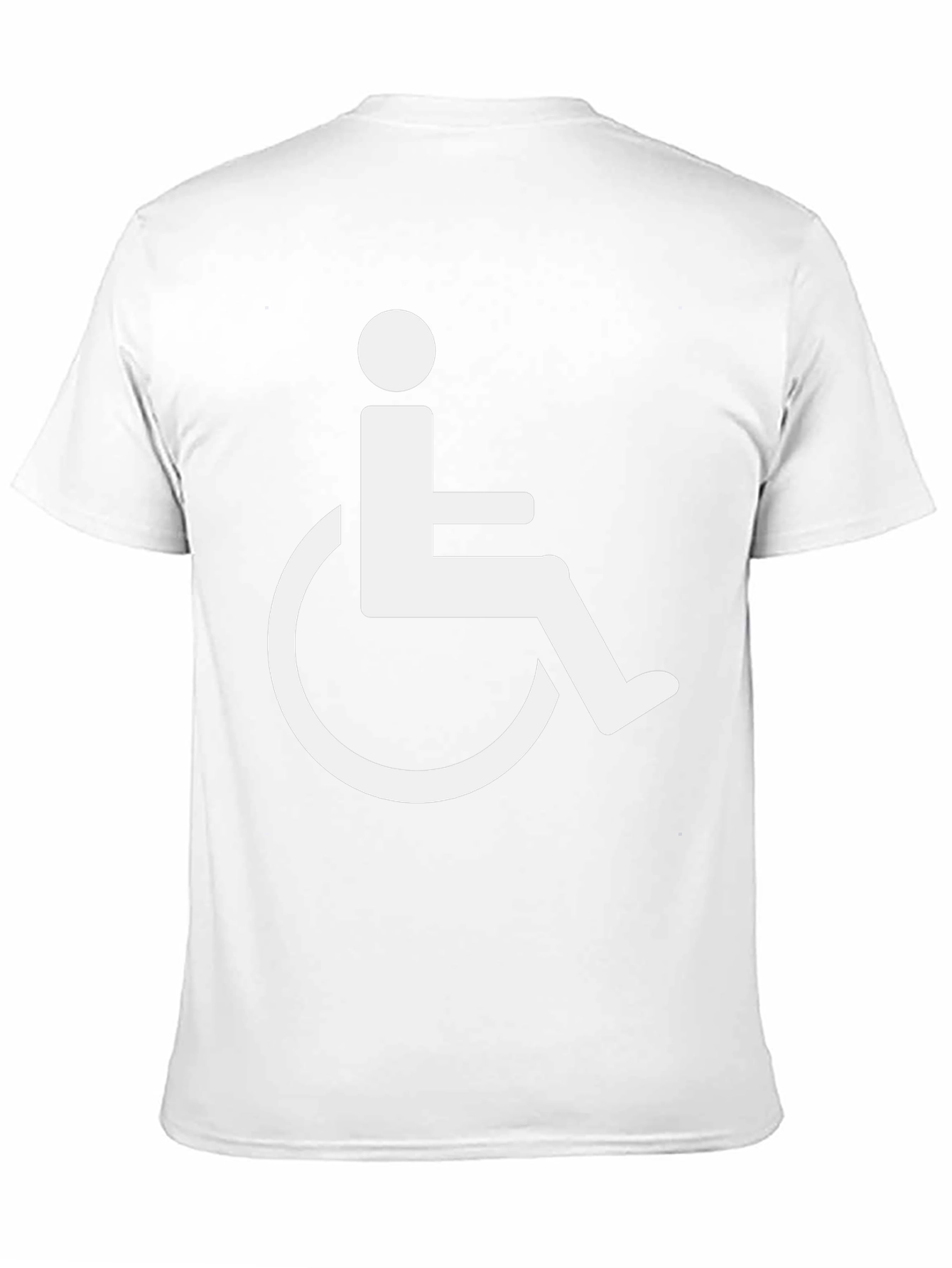 Wheelchair Symbol Black T-Shirt