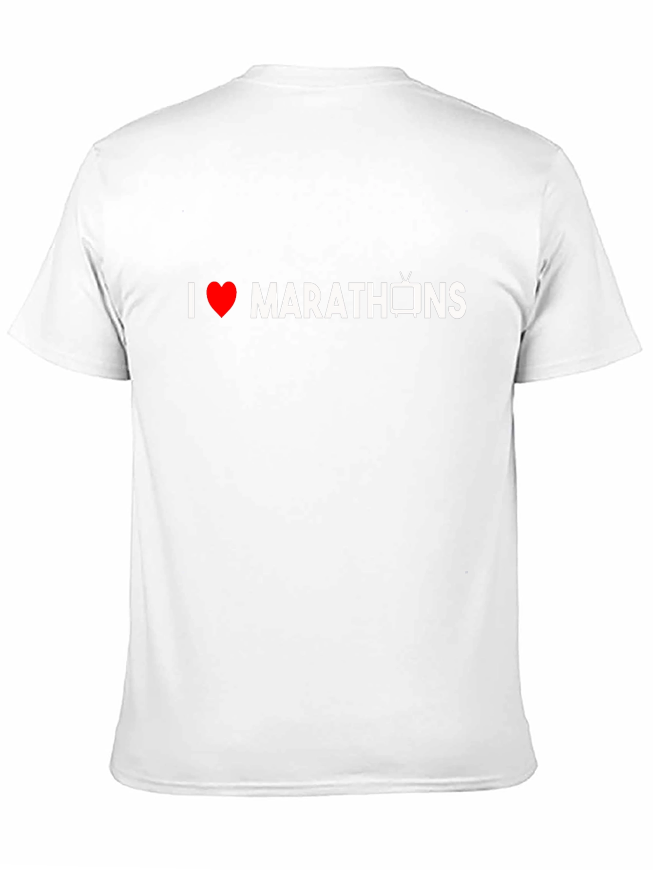 I Heart TV Marathons Black Graphic Tee