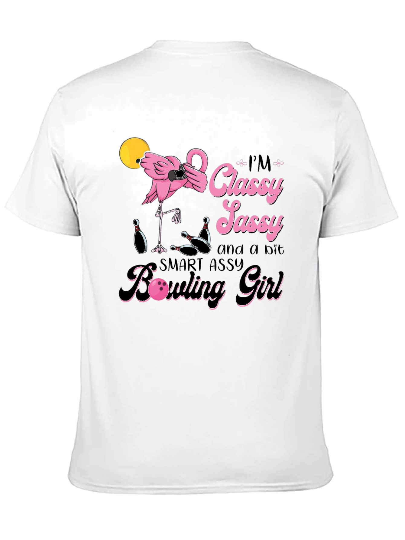 Classy Sassy Bowling Girl Graphic T-Shirt