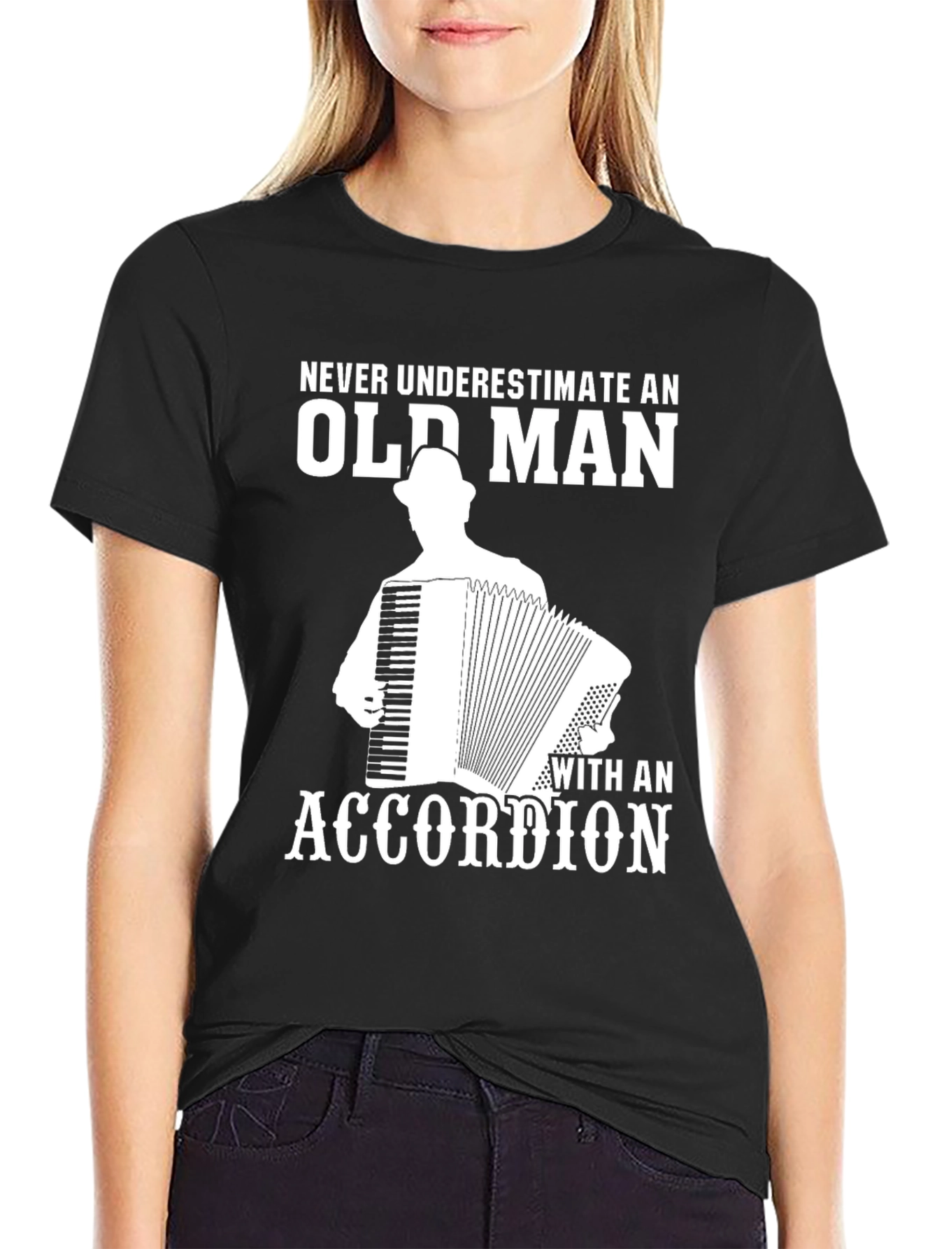 Old Man Accordion T-Shirt