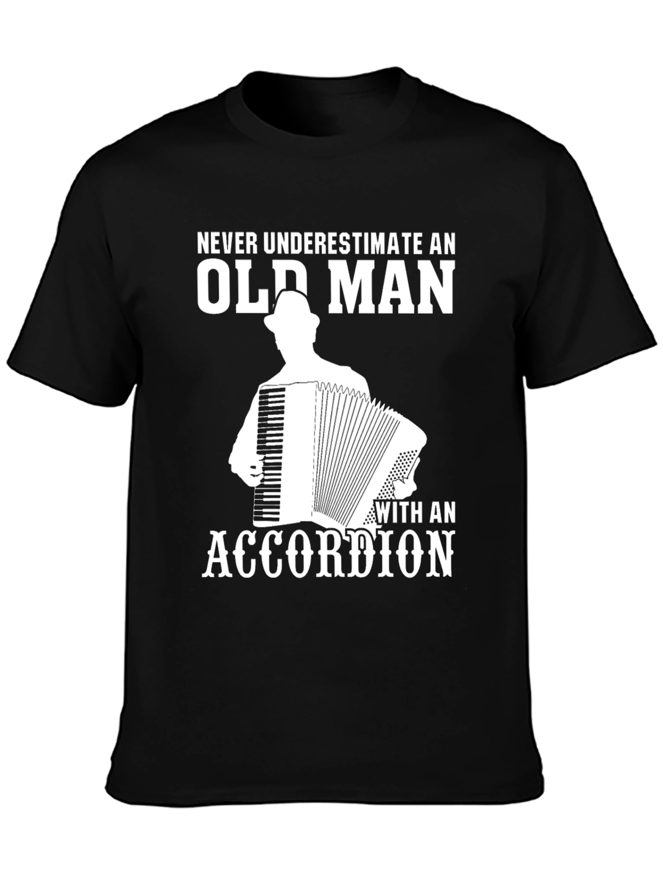 Old Man Accordion T-Shirt