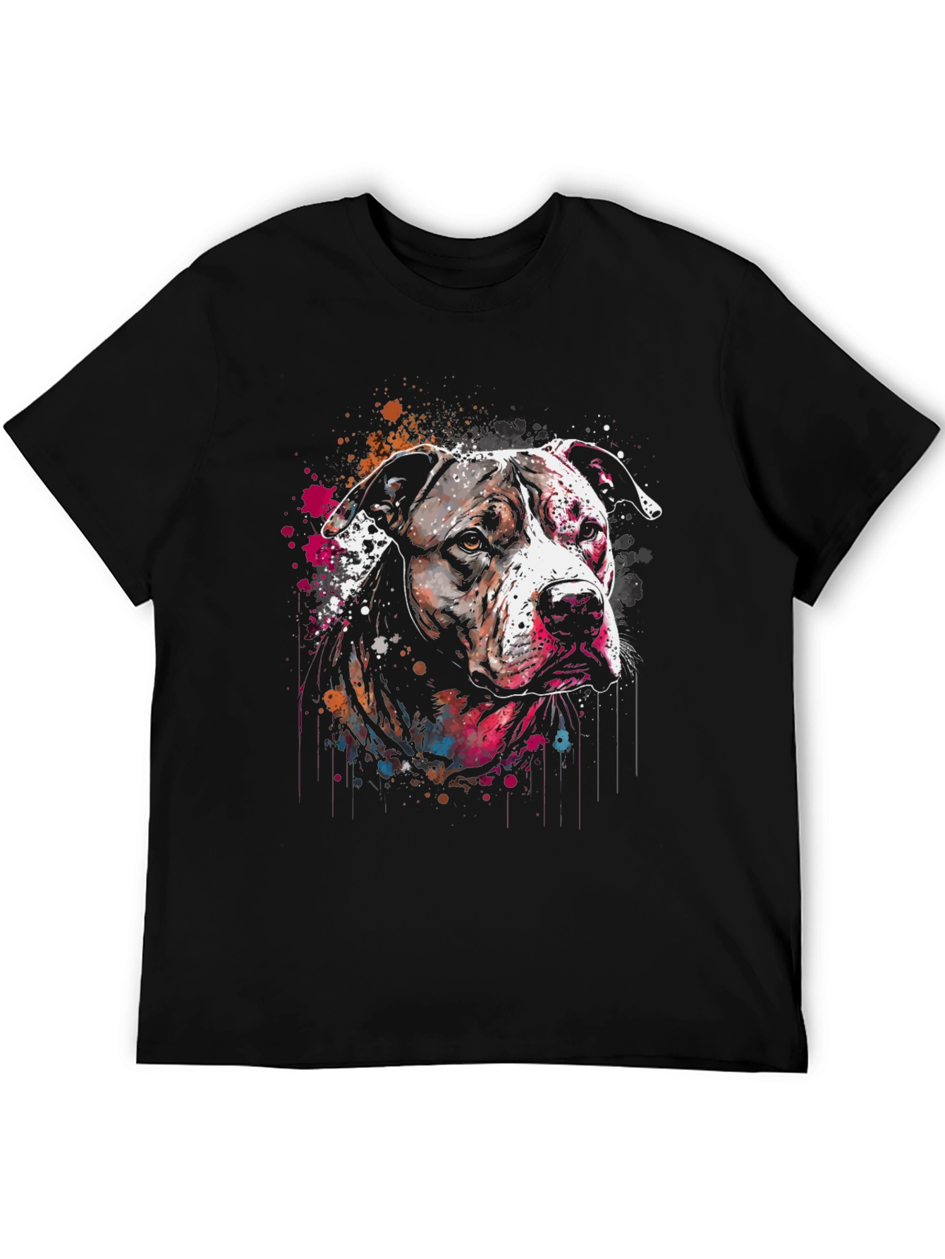 Dog Splash Art T-Shirt - Unique Canine Design