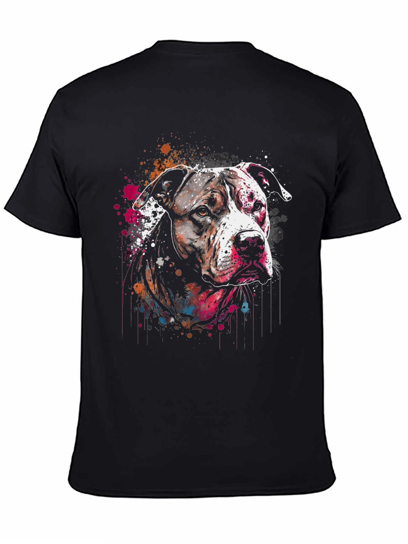Dog Splash Art T-Shirt - Unique Canine Design