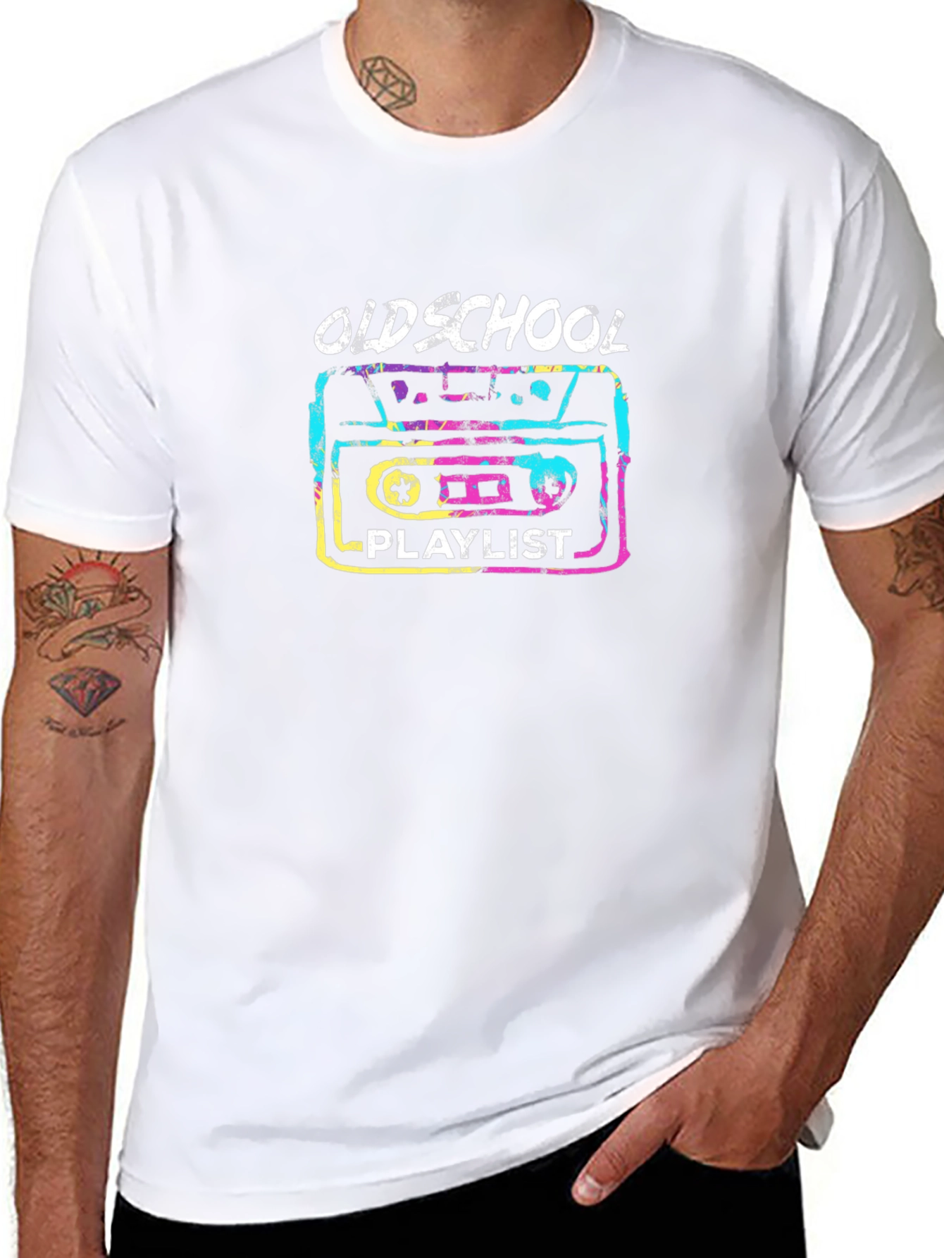 Oldschool Playlist Graphic T-Shirt