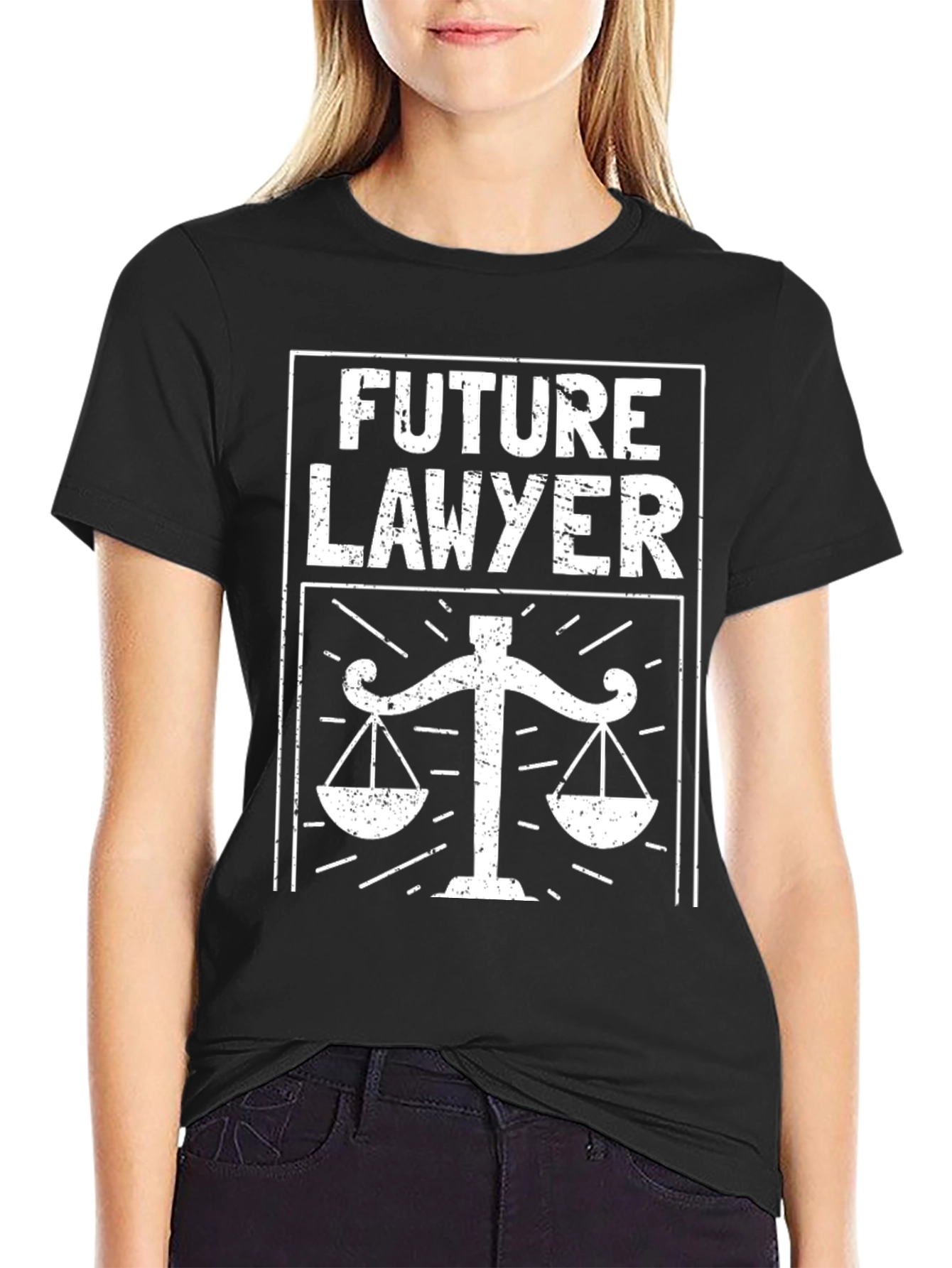 Future Lawyer T-Shirt - Scales of Justice Graphic Tee