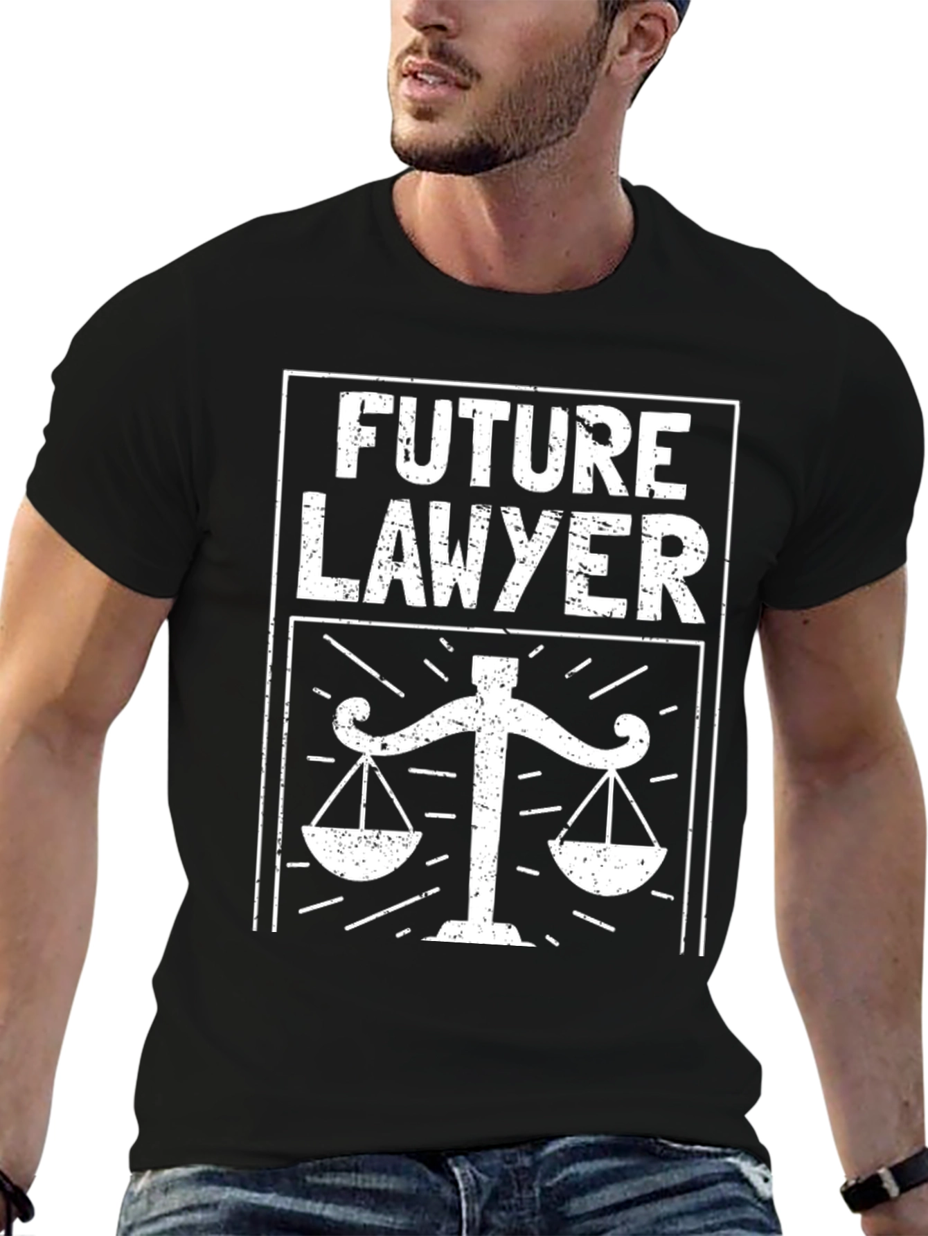 Future Lawyer T-Shirt - Scales of Justice Graphic Tee