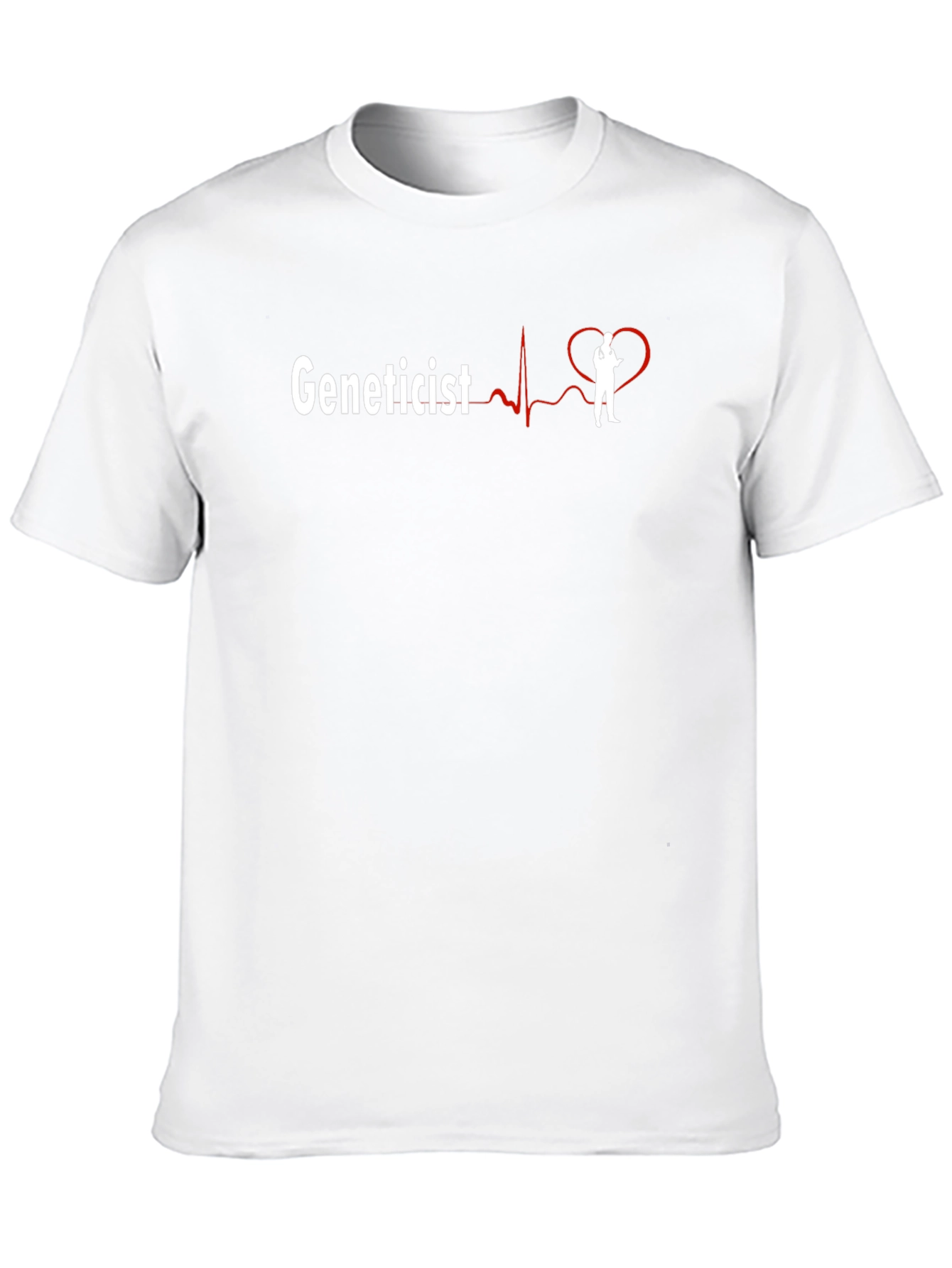 Geneticist Heartbeat T-Shirt - Biology Science Tee