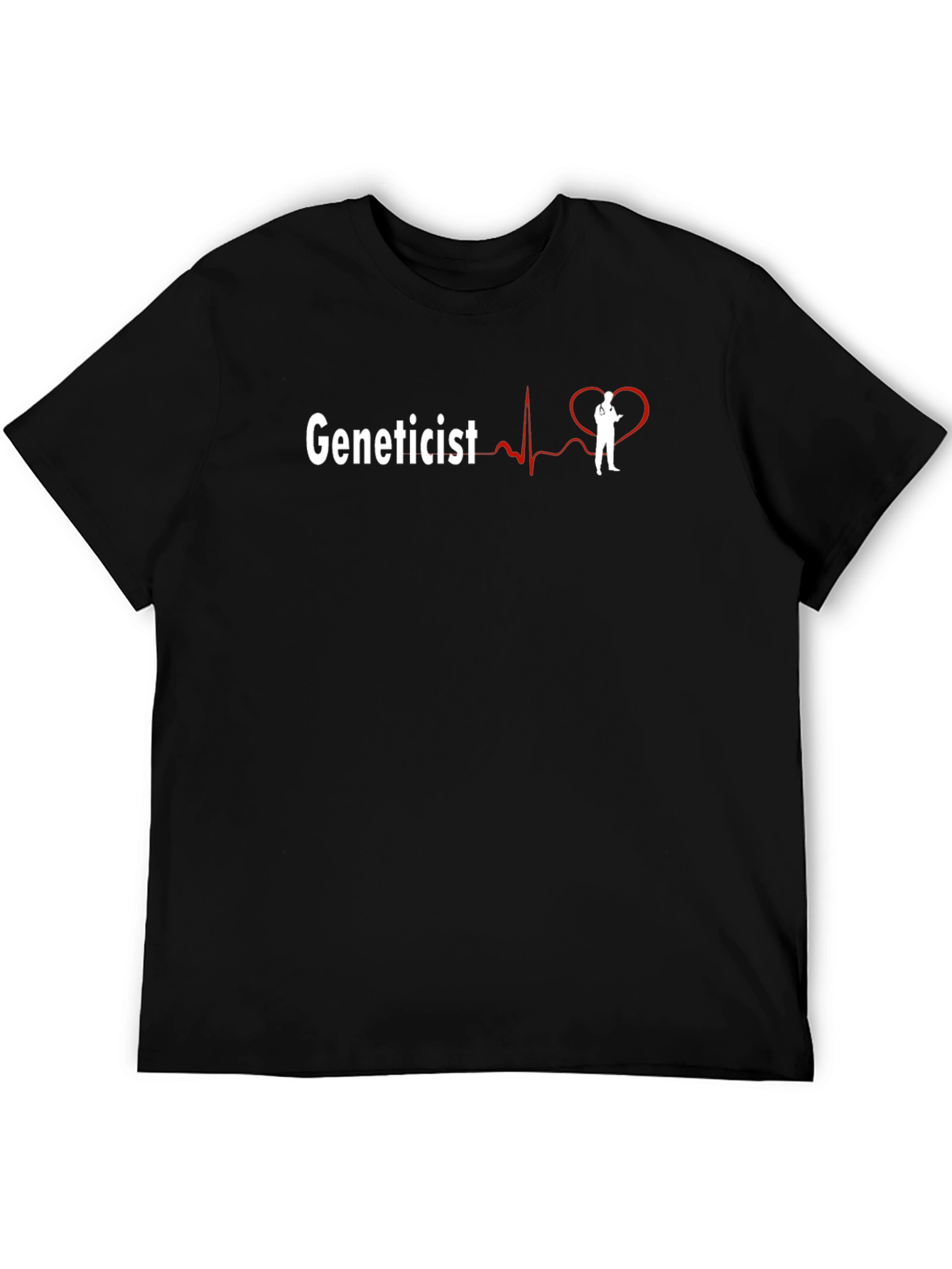 Geneticist Heartbeat T-Shirt - Biology Science Tee