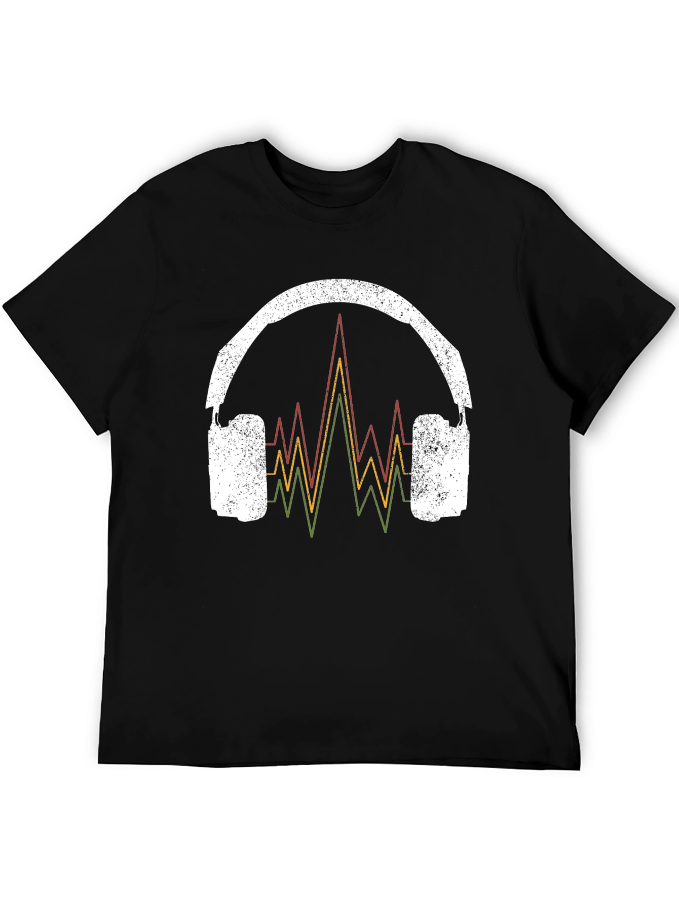 Retro Rasta Headphones Graphic Tee