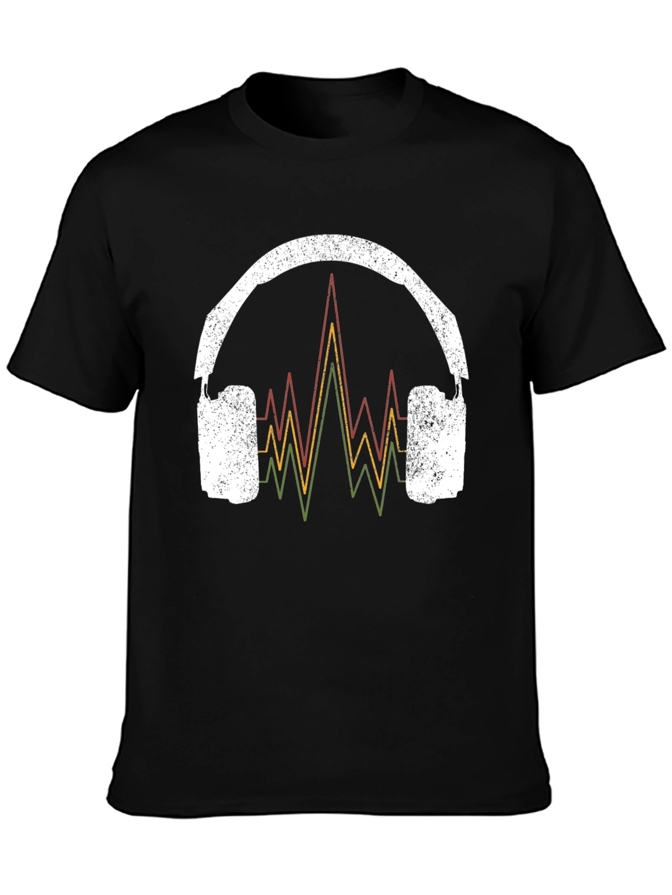 Retro Rasta Headphones Graphic Tee