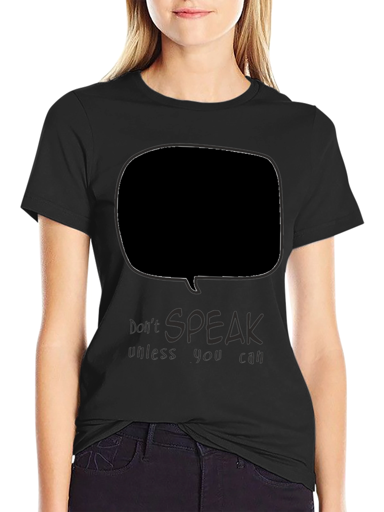 Black Graphic T-Shirt - Speak Your Truth