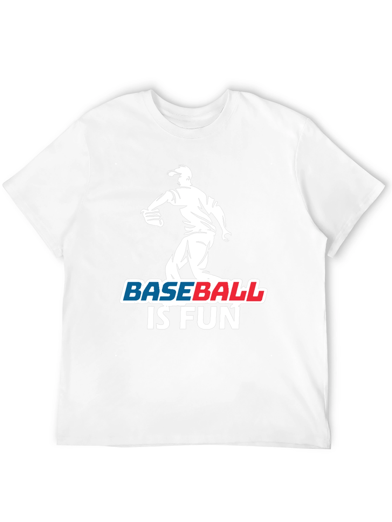 Baseball Is Fun Black Graphic T-Shirt