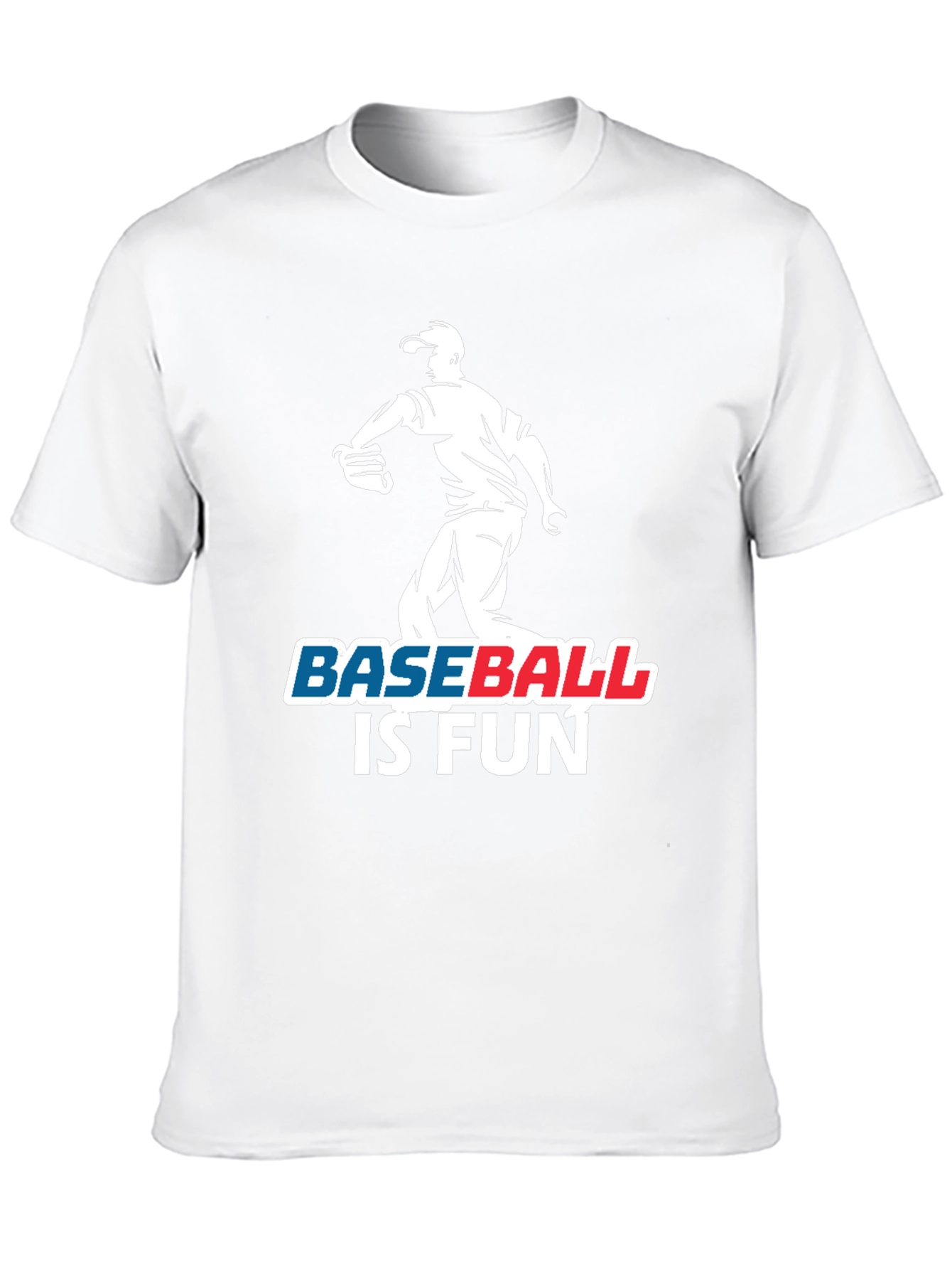 Baseball Is Fun Black Graphic T-Shirt