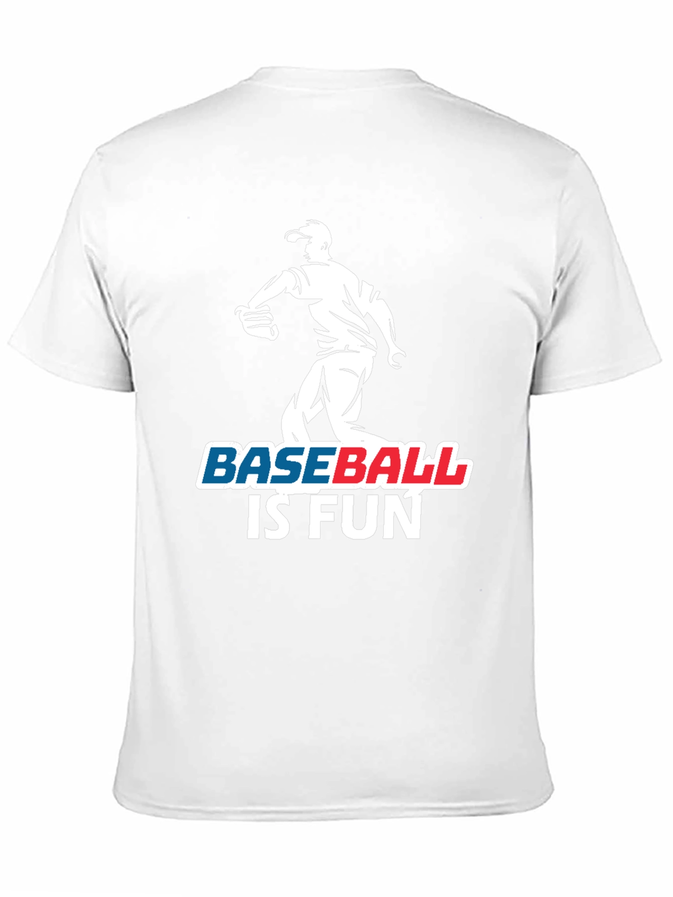 Baseball Is Fun Black Graphic T-Shirt