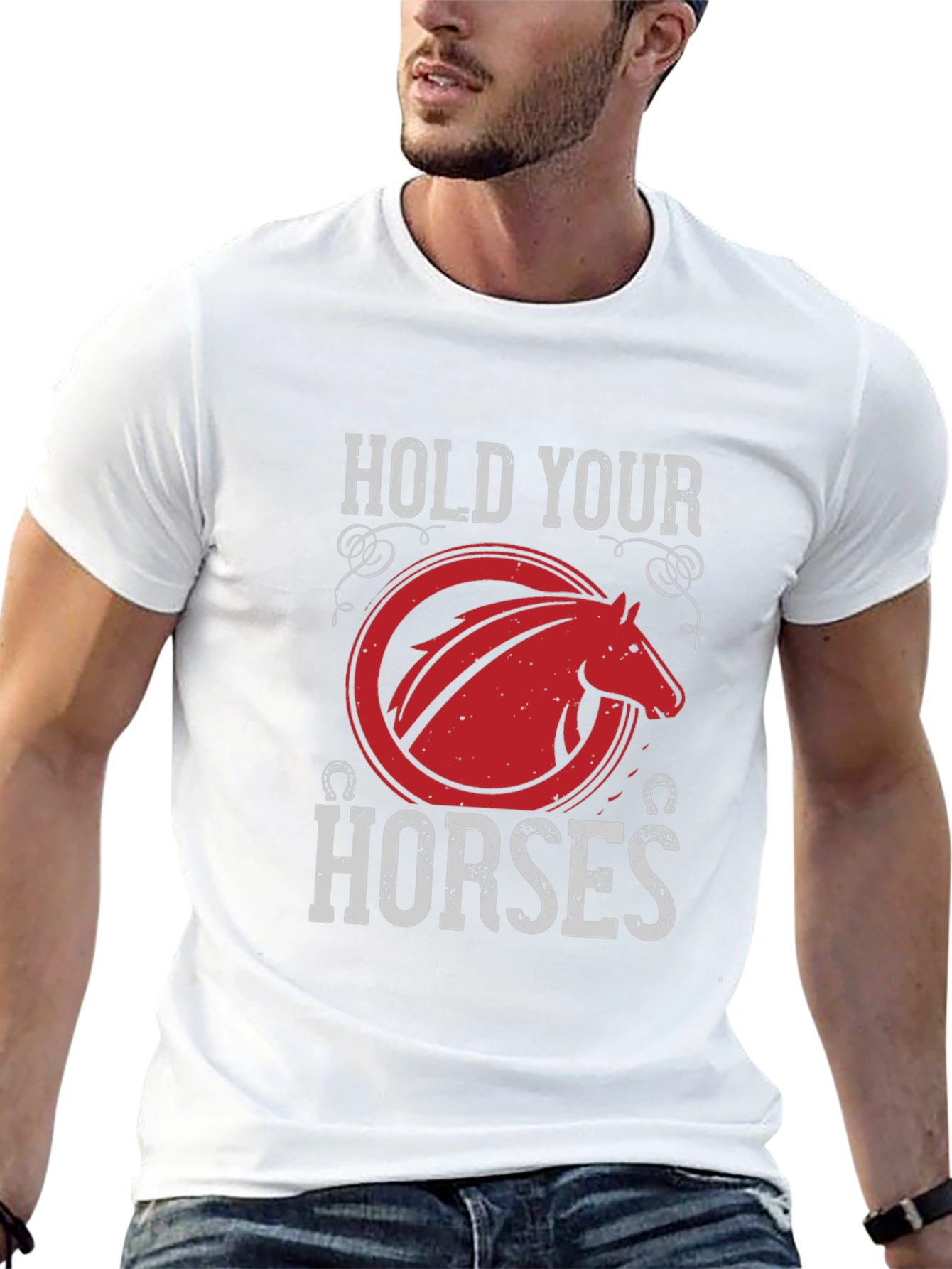 Hold Your Horses Graphic Tee - Equestrian Style