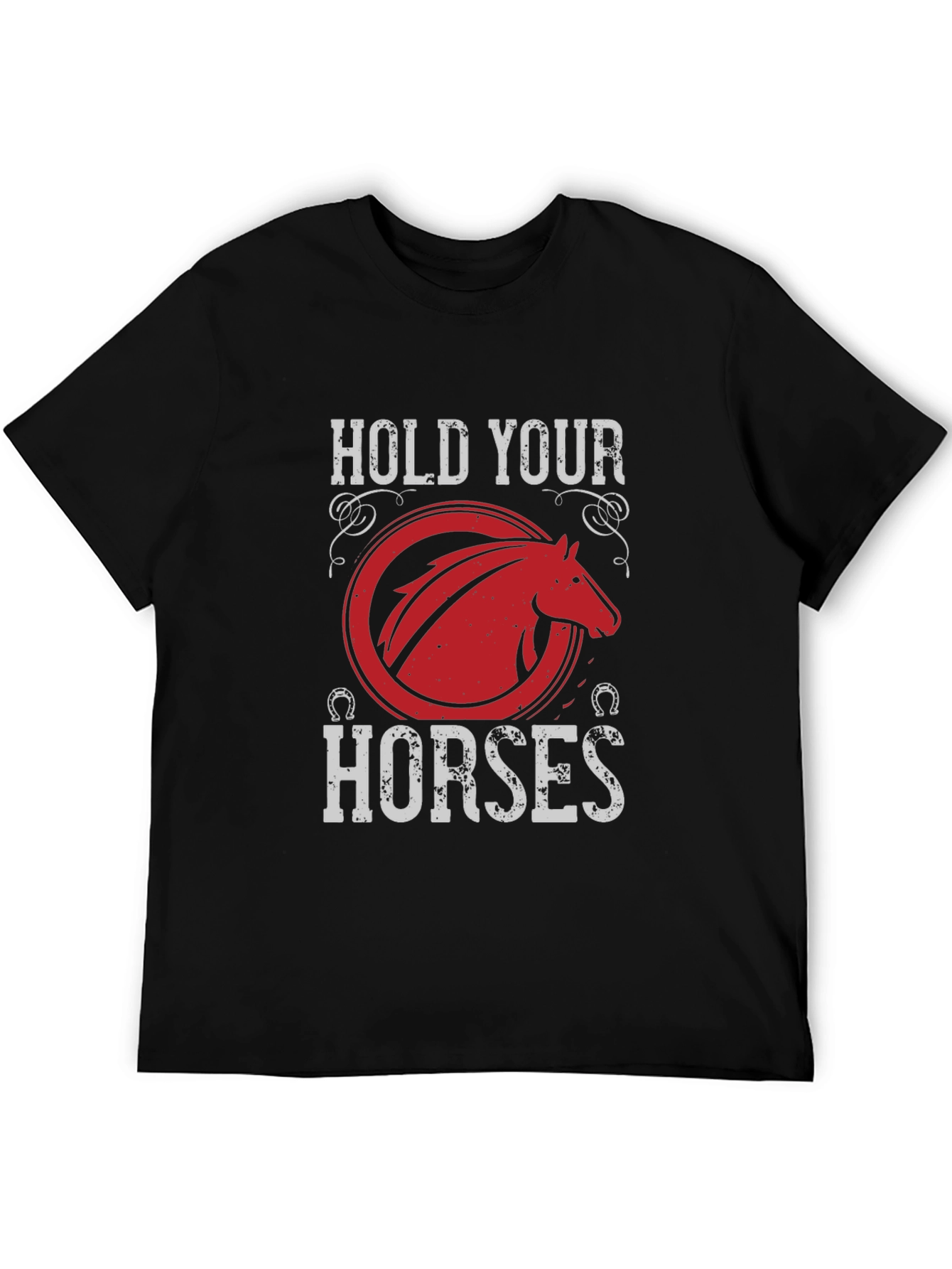 Hold Your Horses Graphic Tee - Equestrian Style