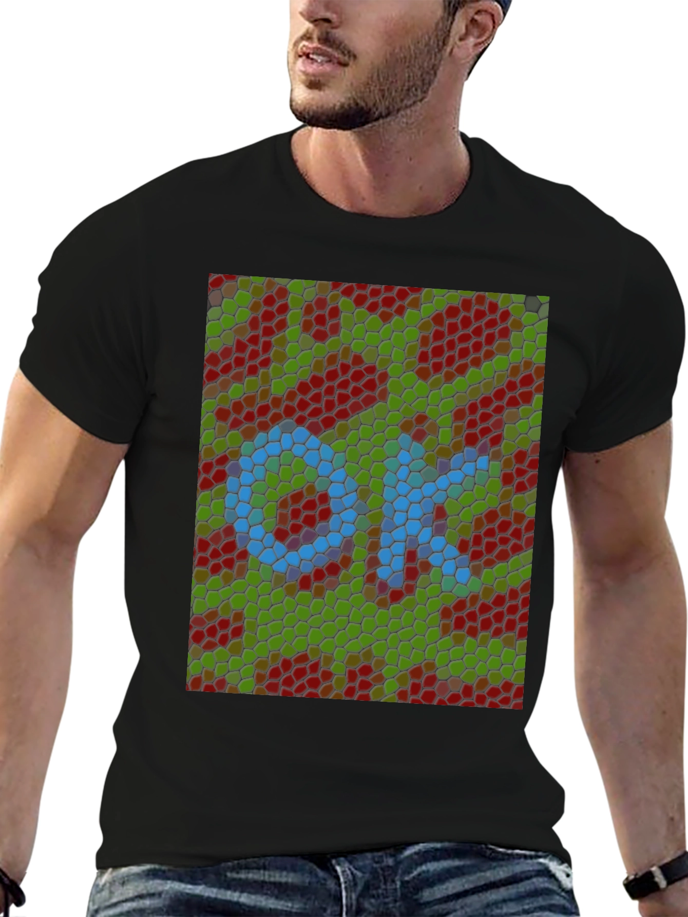 Abstract OK Mosaic Graphic Tee