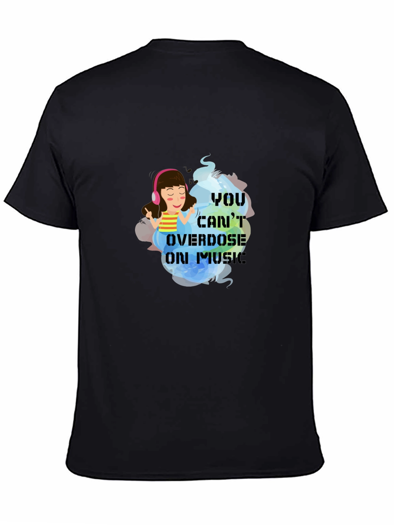 Music Lover Tee - Cant Overdose on Music!