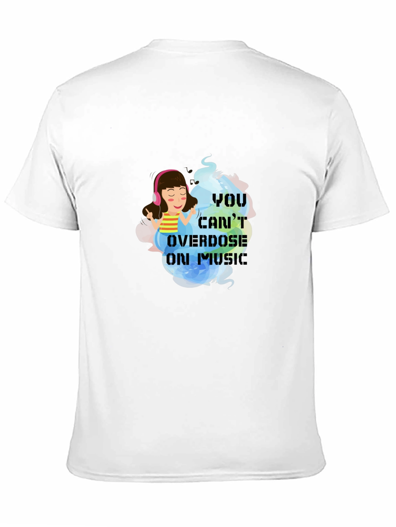 Music Lover Tee - Cant Overdose on Music!