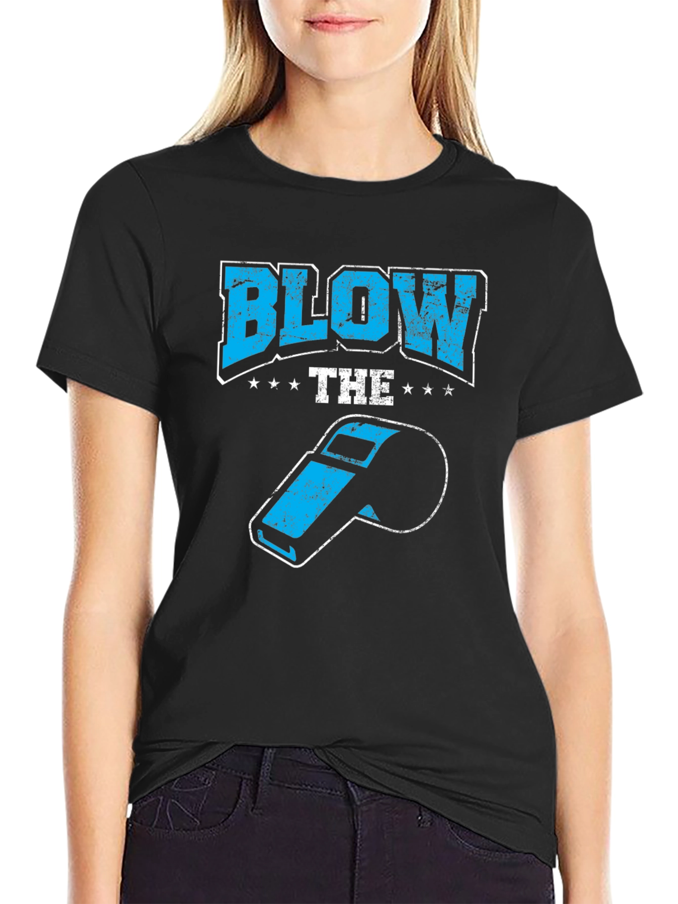 Blow the Whistle Black T-Shirt
