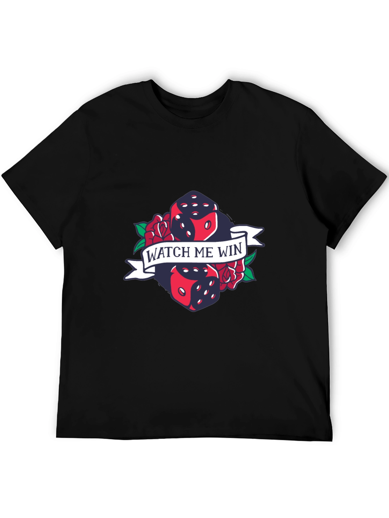 Watch Me Win Dice Graphic T-Shirt - Lucky Tee