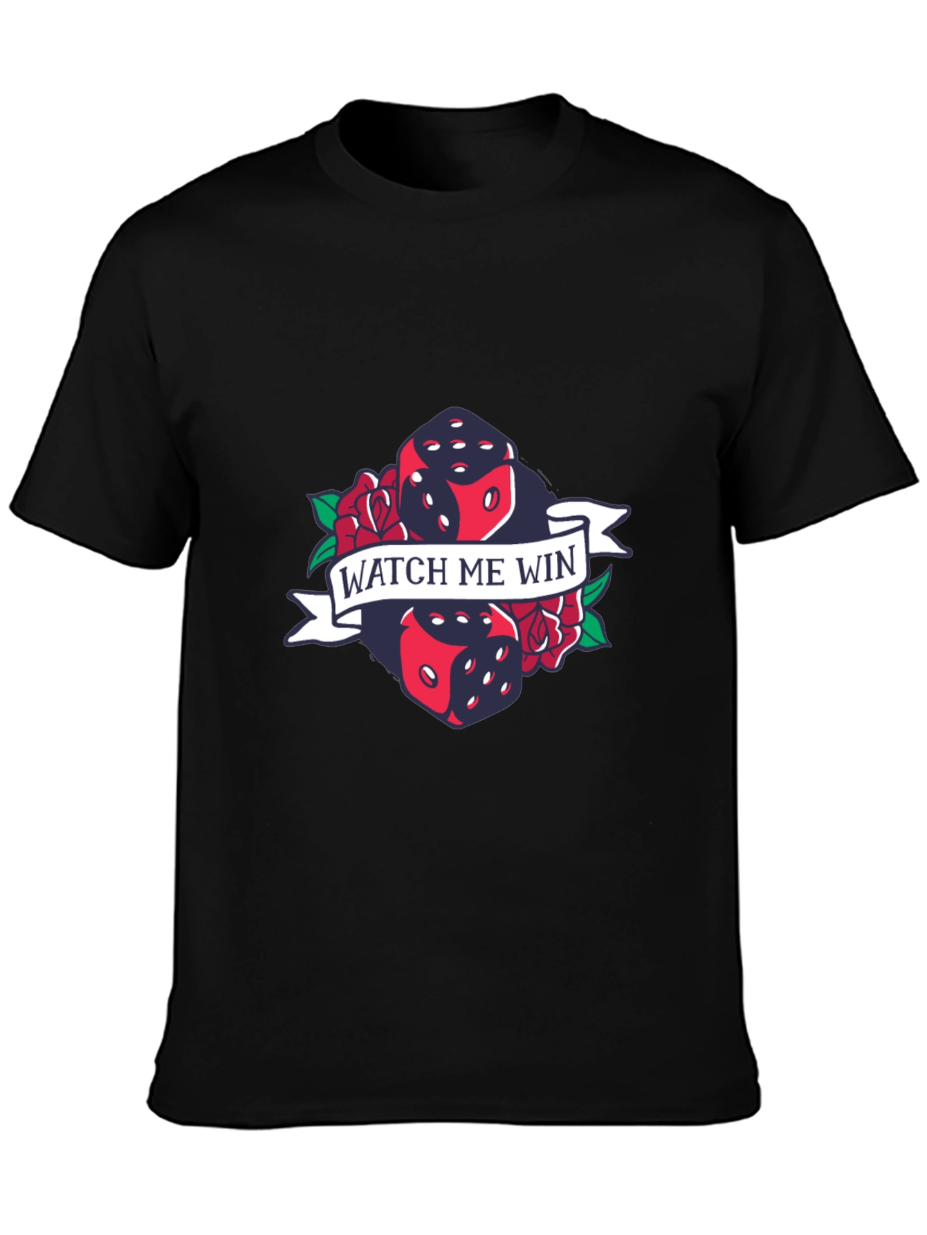 Watch Me Win Dice Graphic T-Shirt - Lucky Tee