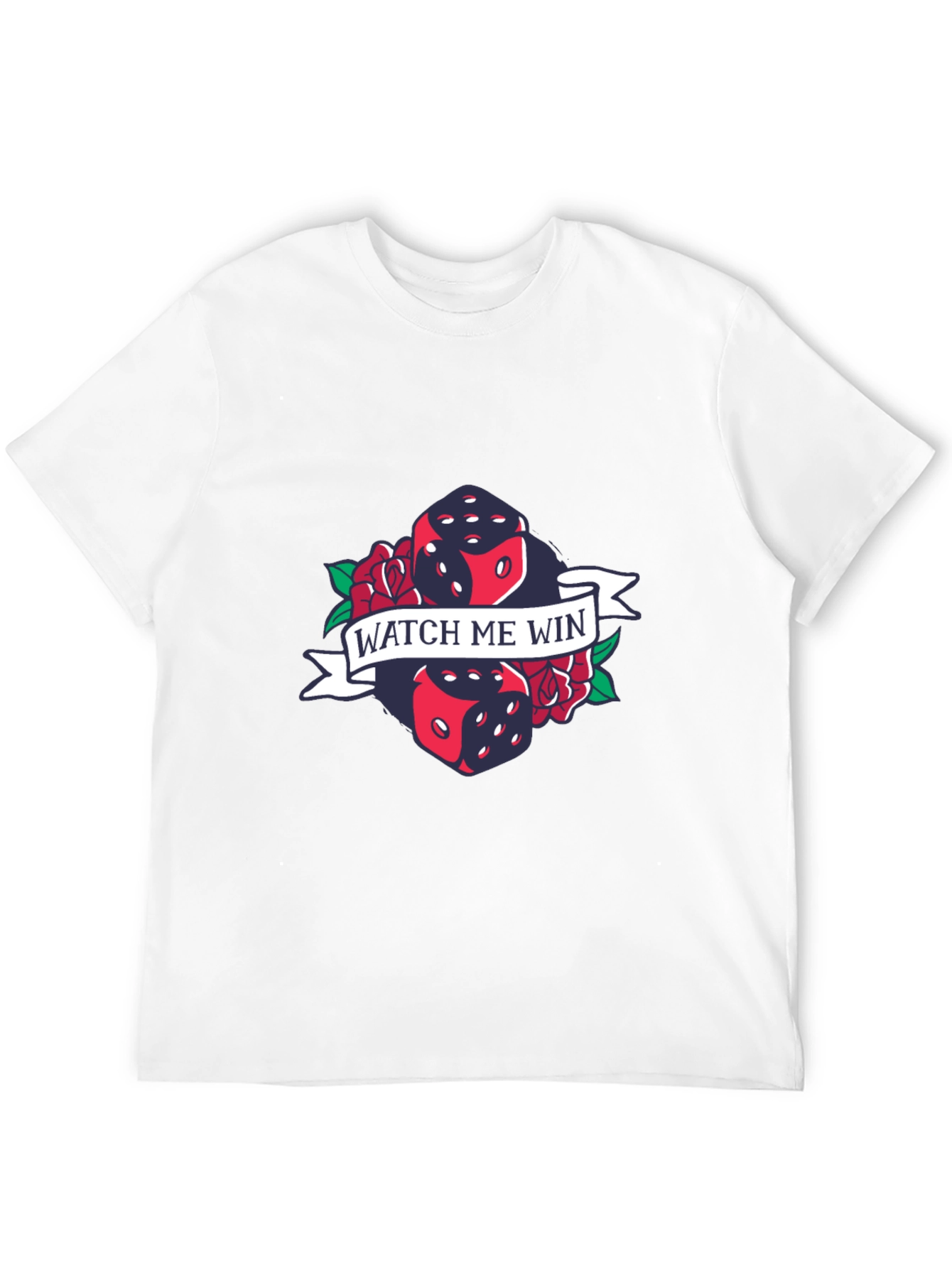 Watch Me Win Dice Graphic T-Shirt - Lucky Tee