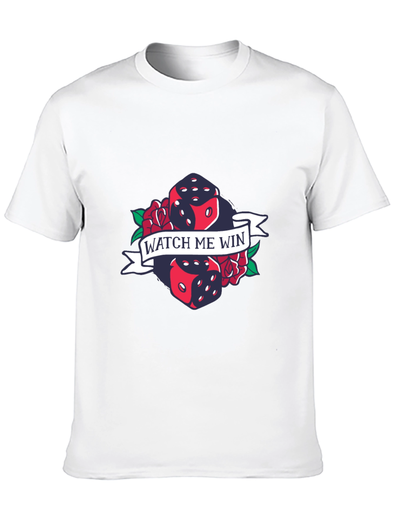 Watch Me Win Dice Graphic T-Shirt - Lucky Tee