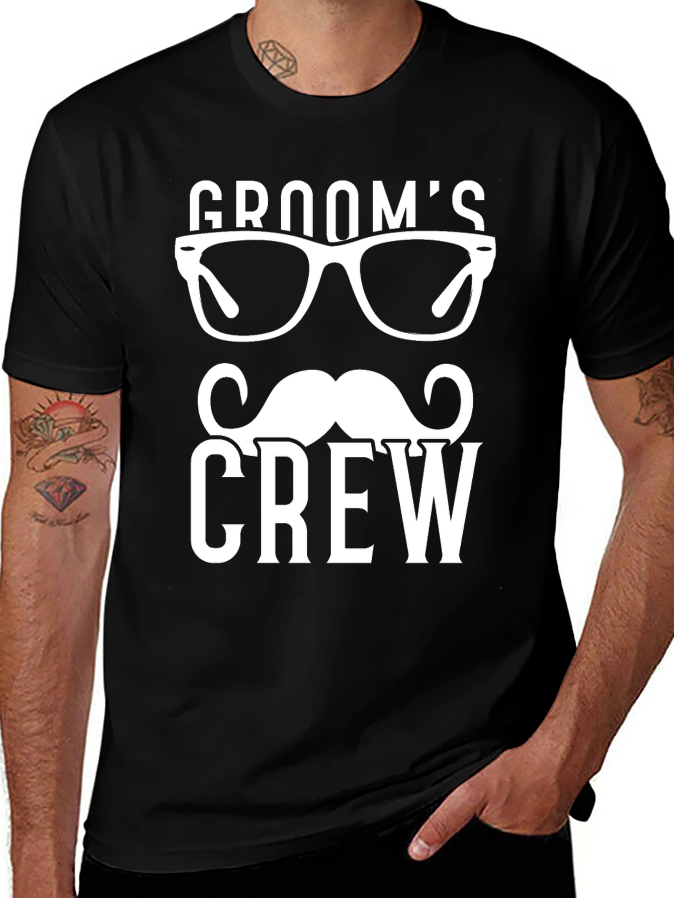 Grooms Crew T-Shirt - Wedding Party Apparel