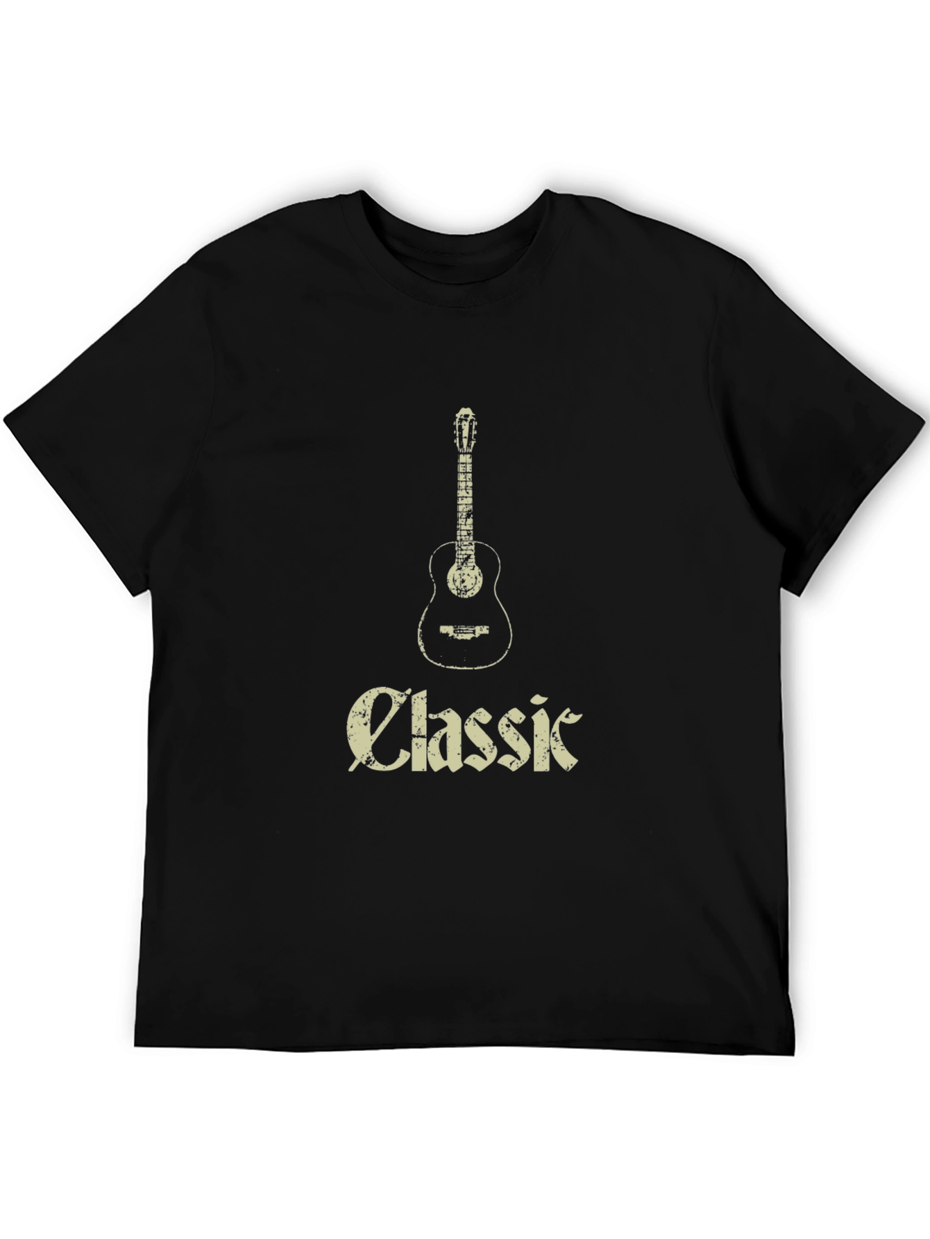 Classic Guitar Graphic Tee - Soft Cotton Comfort