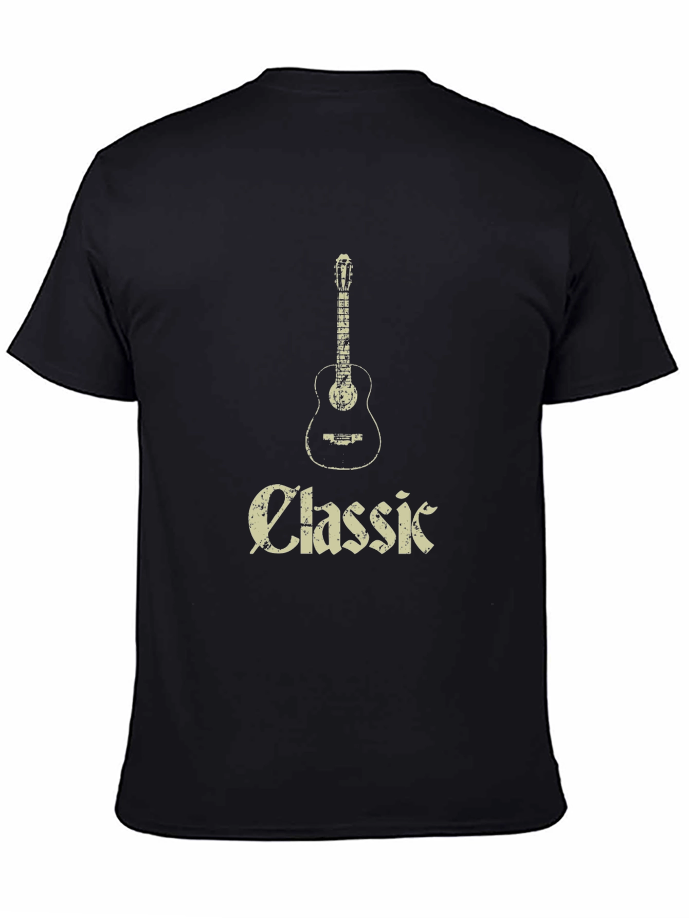 Classic Guitar Graphic Tee - Soft Cotton Comfort