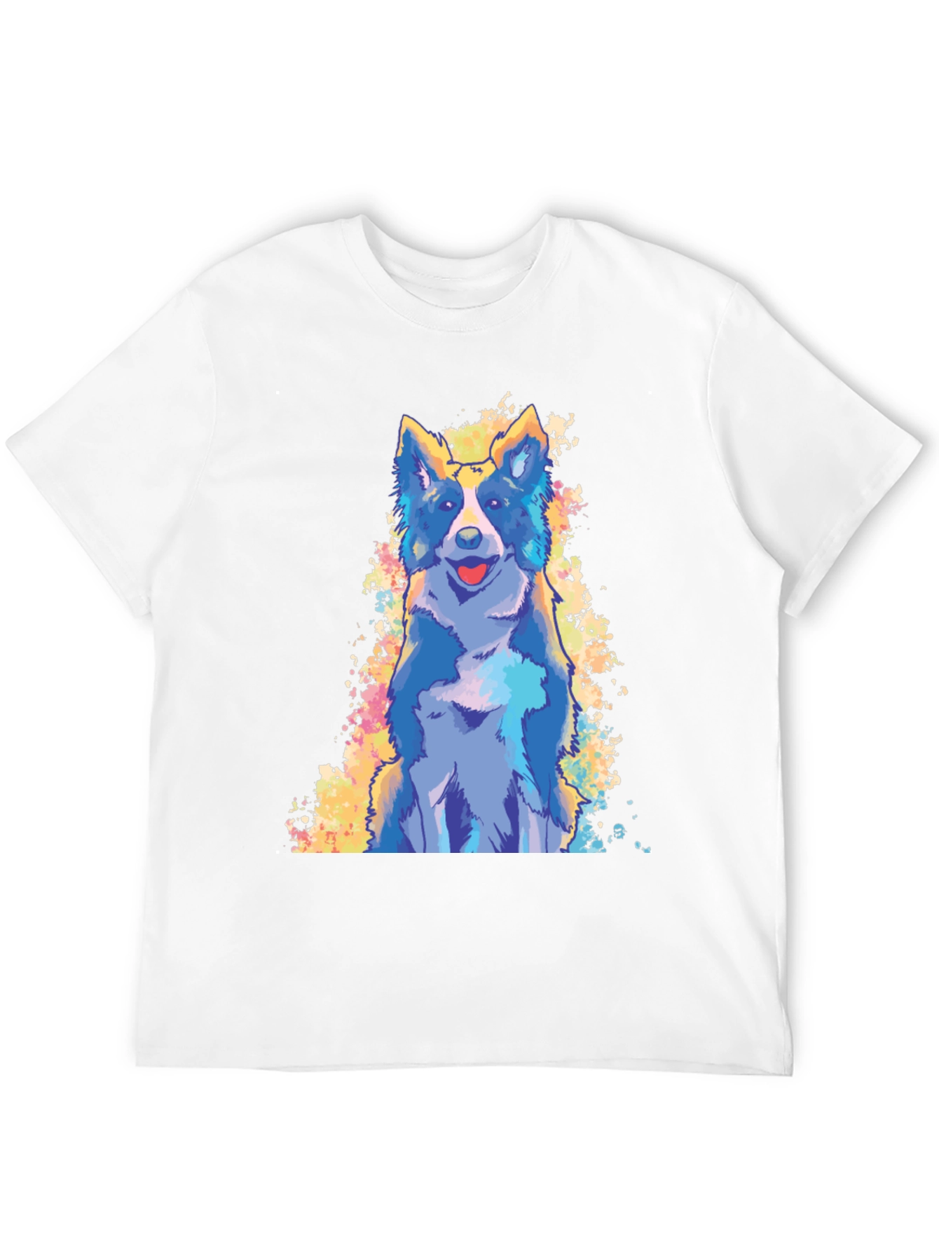 Cool Dog Graphic Print Black T-Shirt