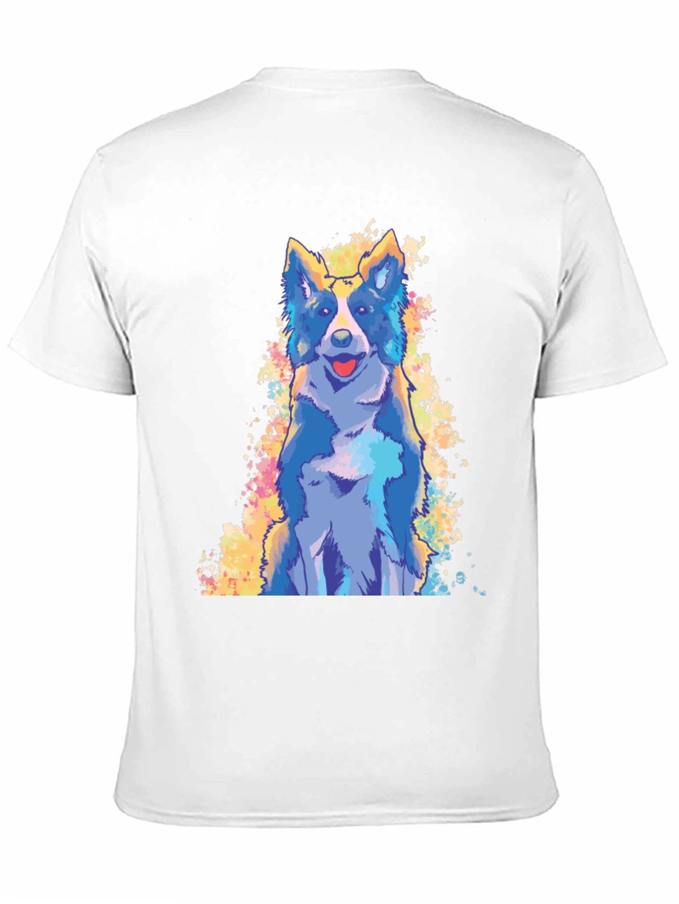 Cool Dog Graphic Print Black T-Shirt