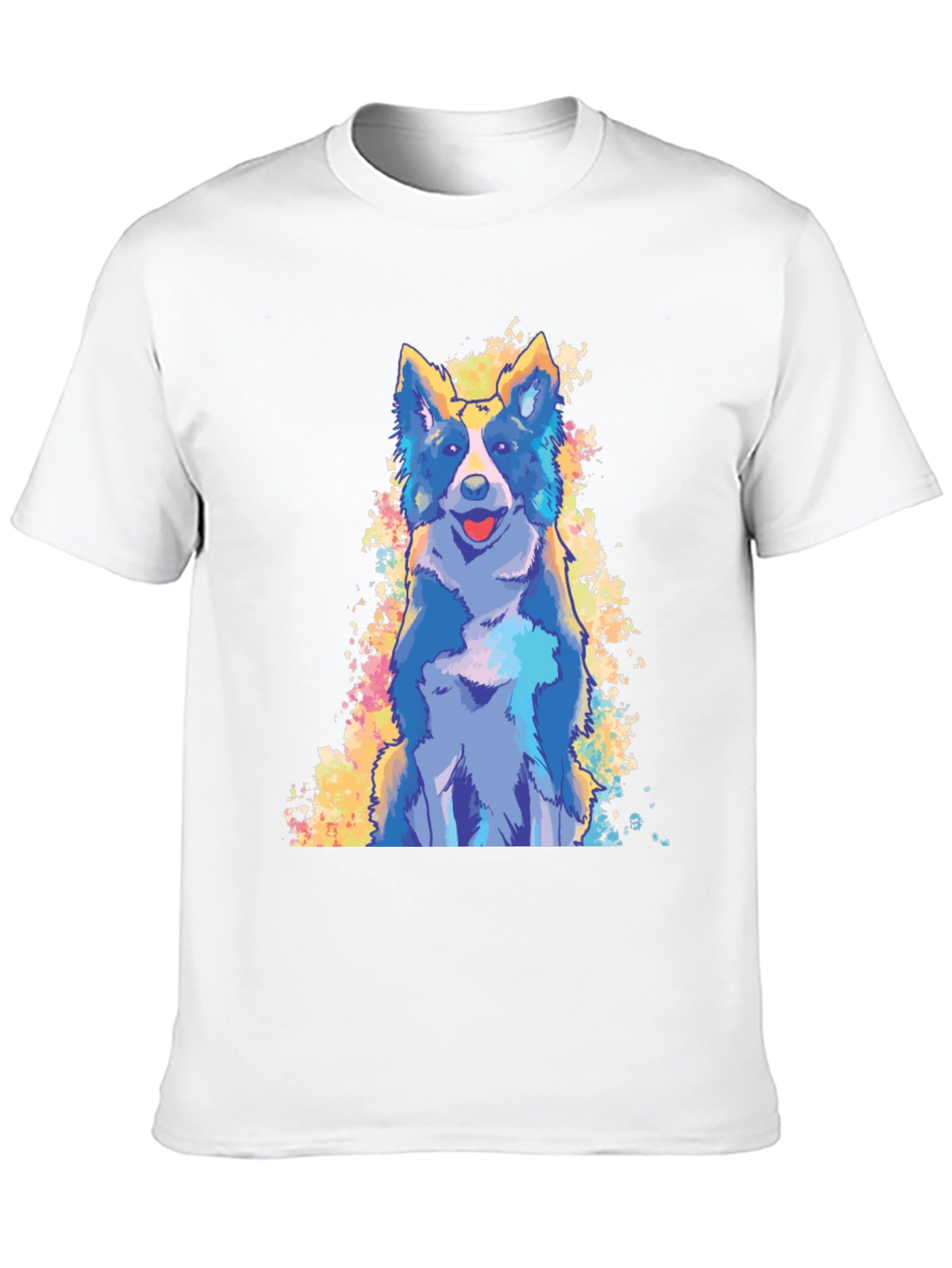 Cool Dog Graphic Print Black T-Shirt