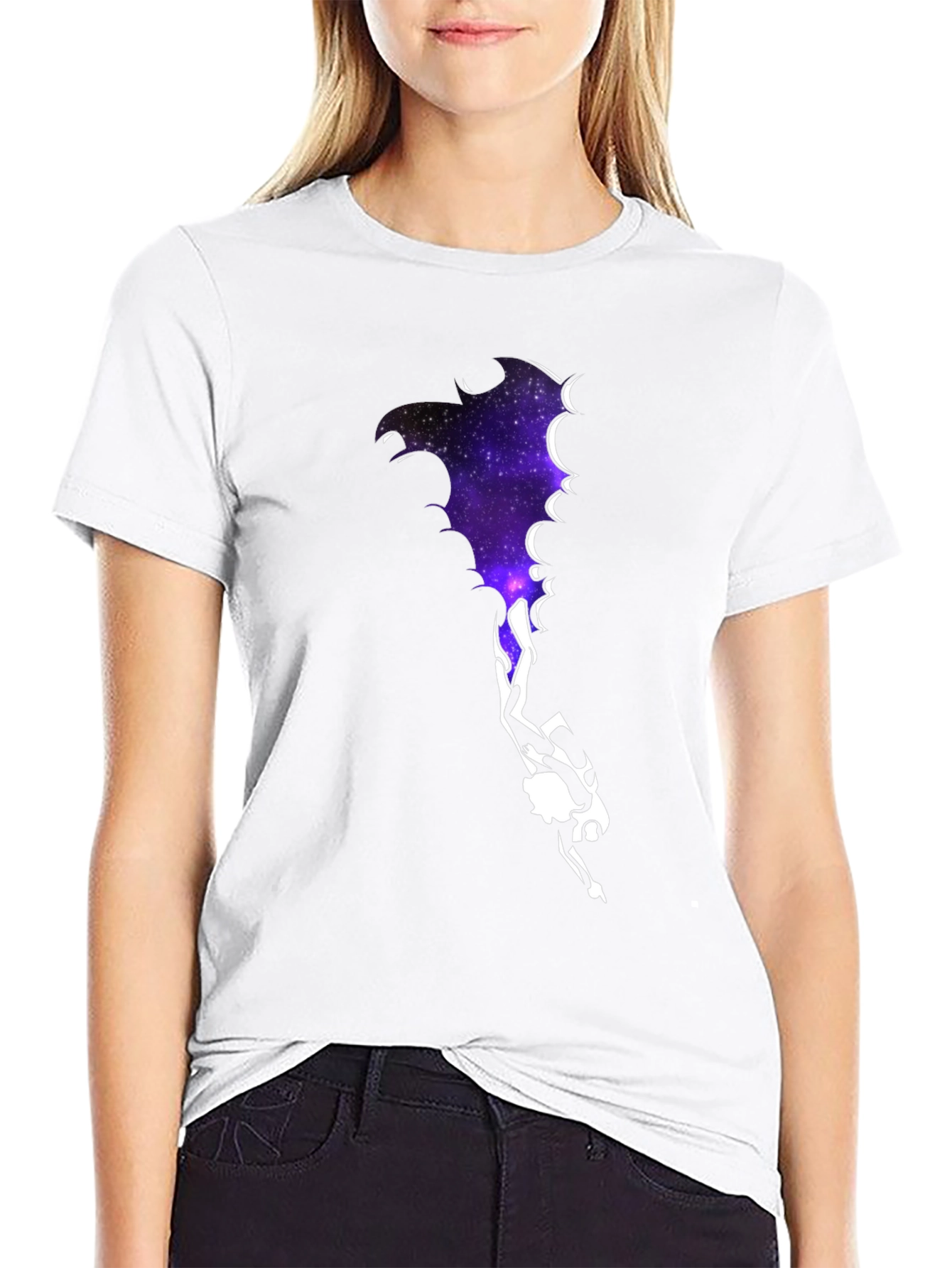 Galaxy Diver Graphic Tee - Black