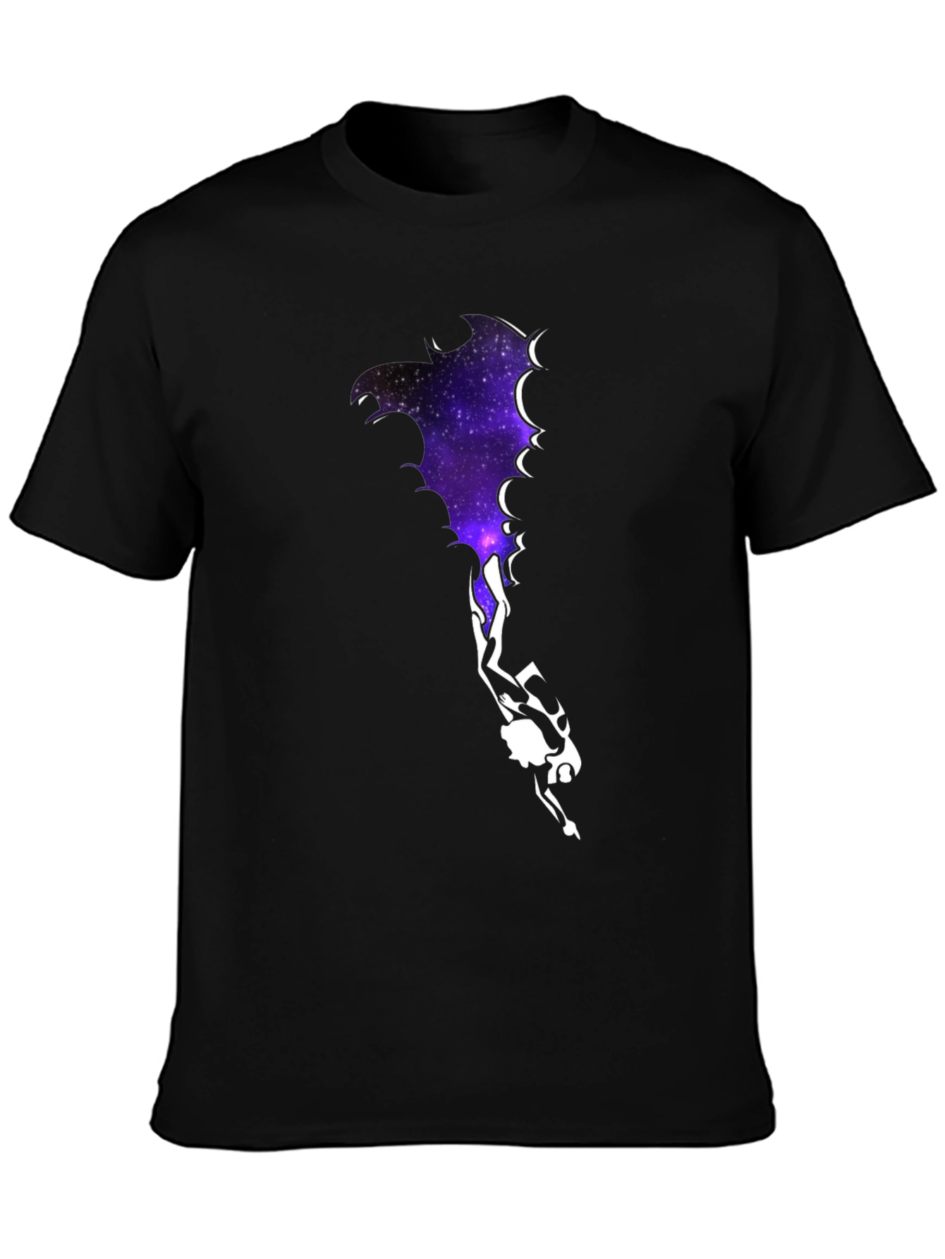 Galaxy Diver Graphic Tee - Black