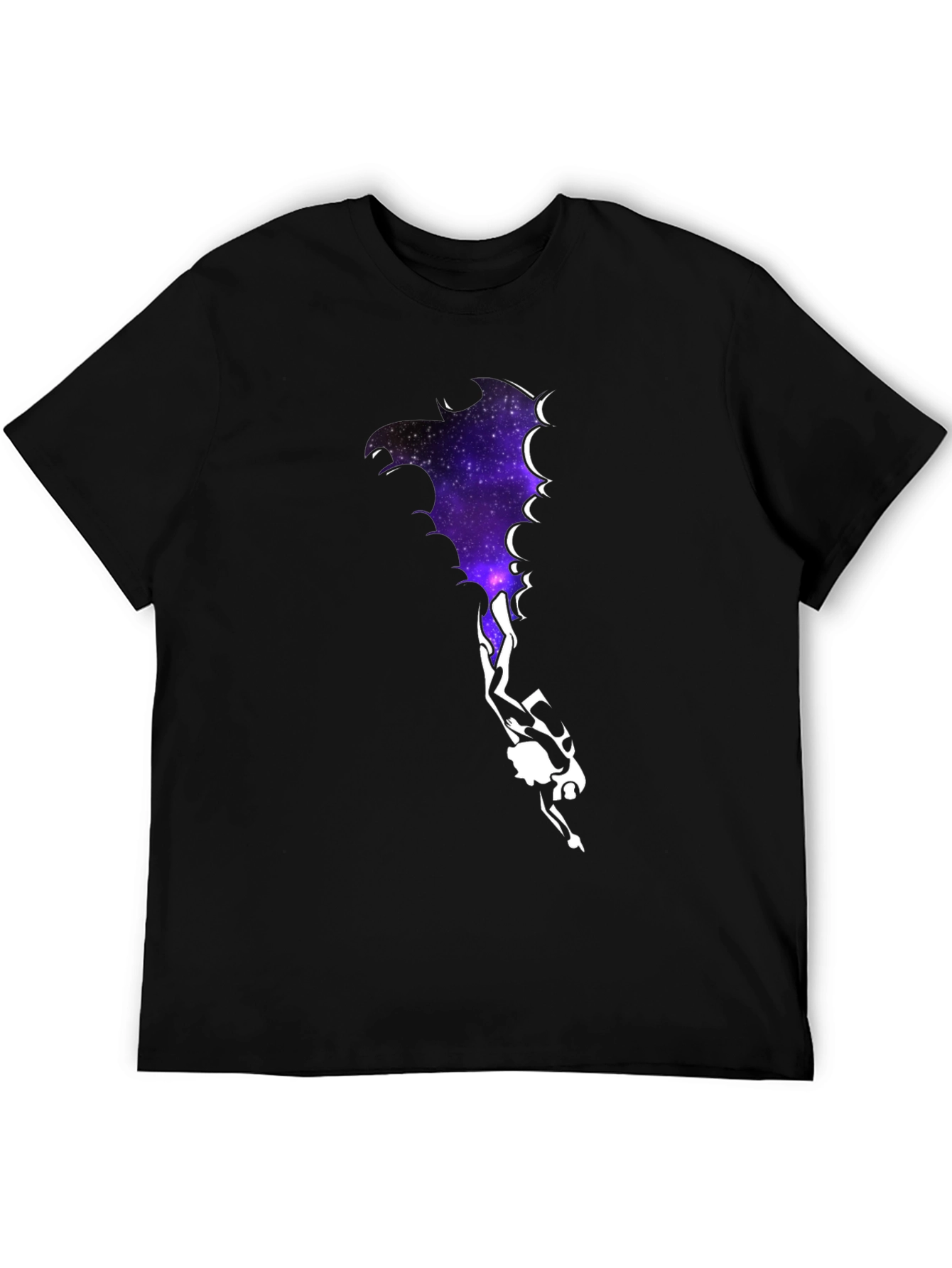 Galaxy Diver Graphic Tee - Black