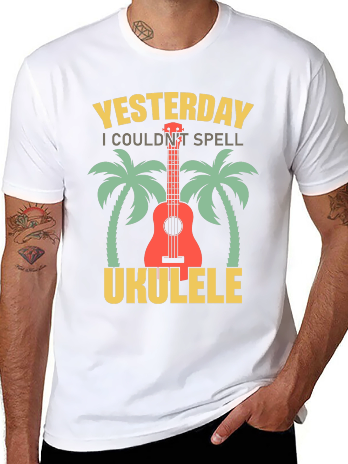 Yesterday I Couldnt Spell Ukulele T-Shirt