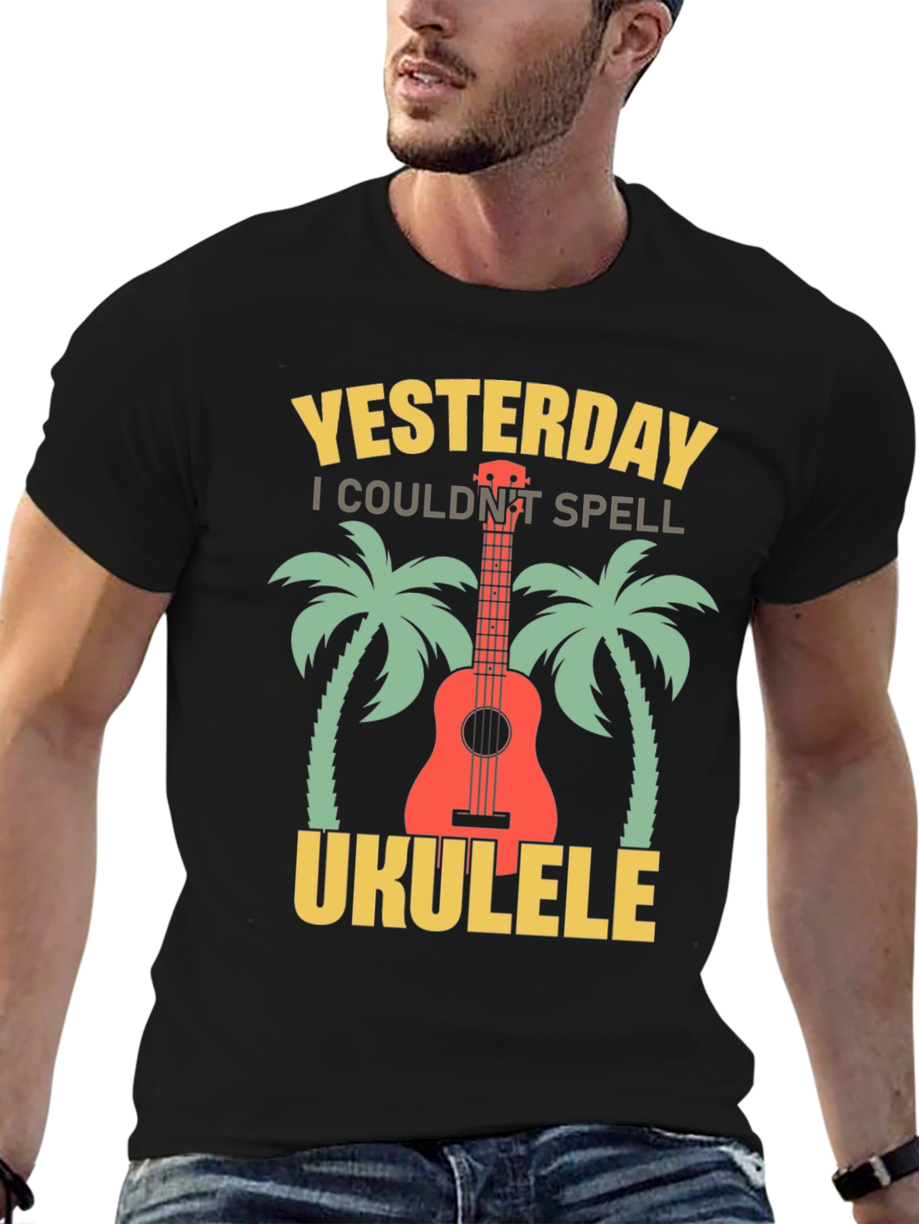 Yesterday I Couldnt Spell Ukulele T-Shirt