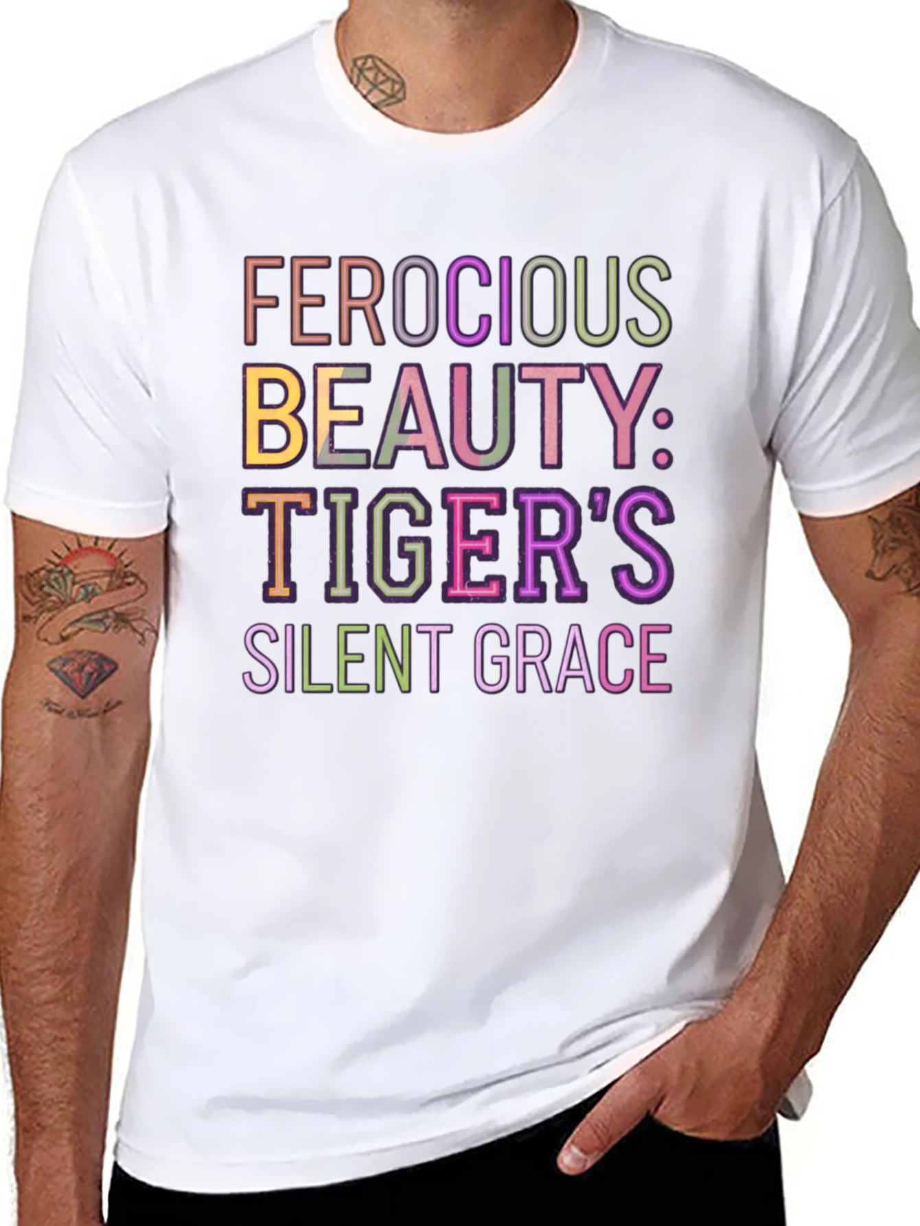 Ferocious Beauty Tigers Grace Black Tee