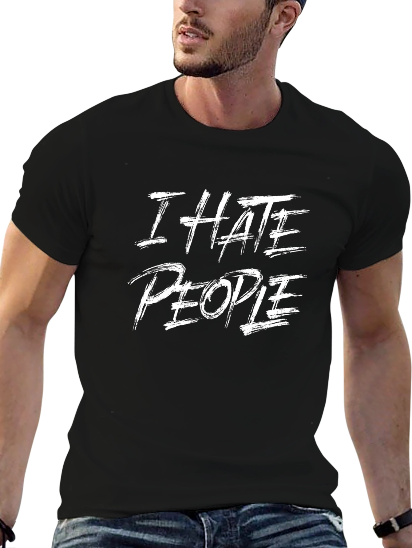 I Hate People Graphic T-Shirt - Casual Cotton Tee
